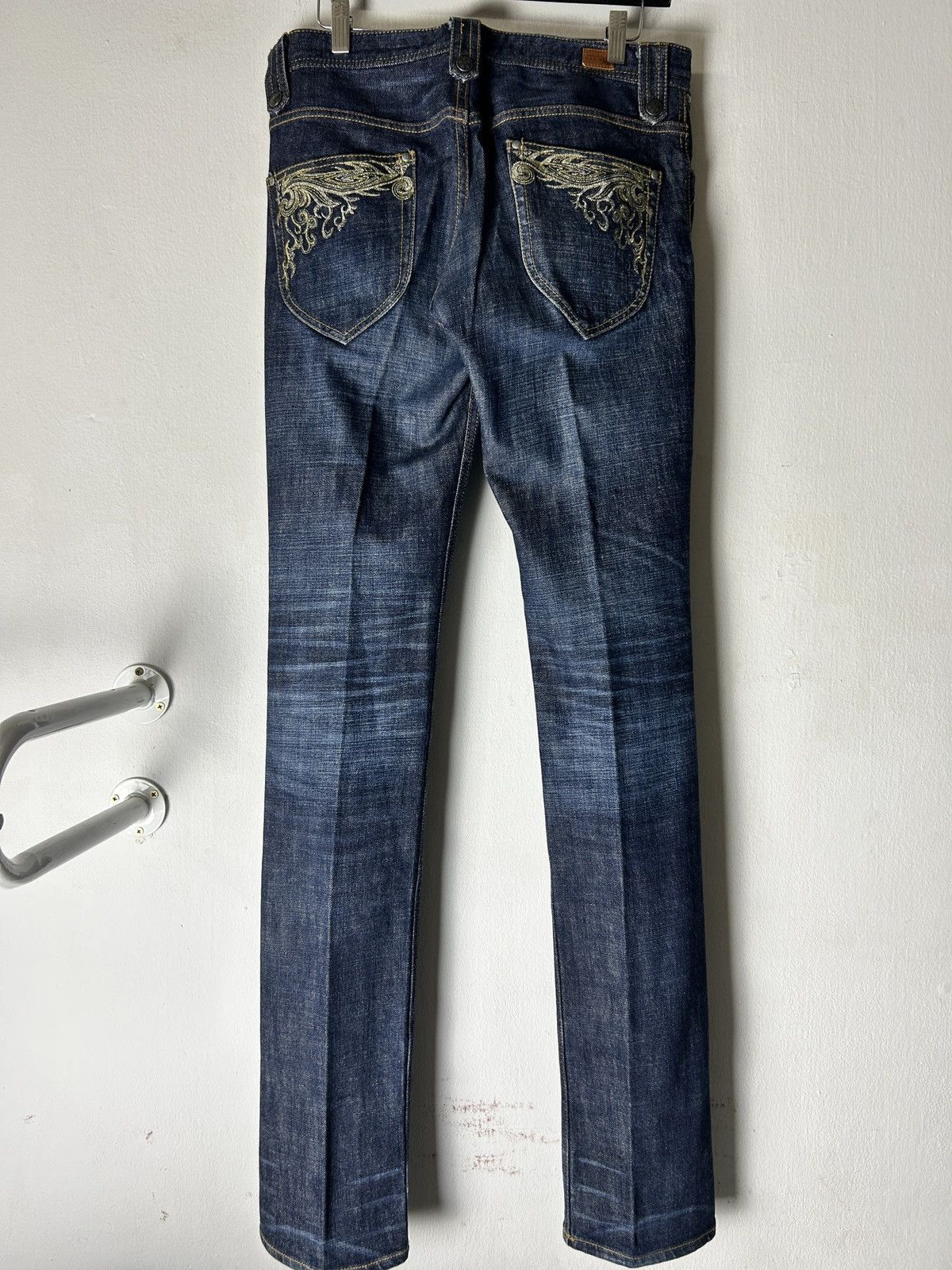 Nicole Club Nicole Club Tribal Embroidered Denim Jeans Y2K Tornado mart Size US 31 - 1 Thumbnail