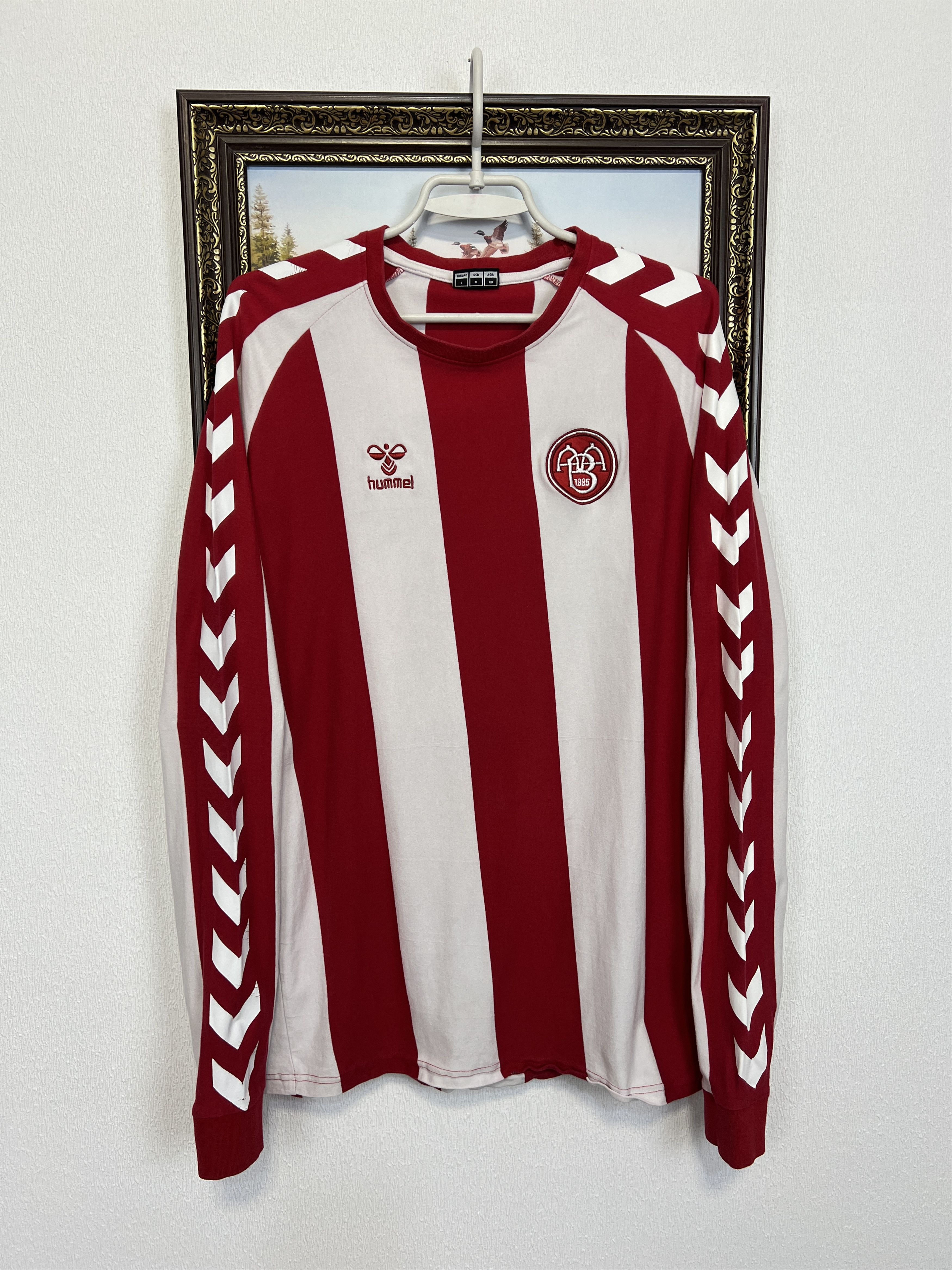 Hummel Aalborg BK Football Shirt Soccer Long Sleeve Jersey Trikot Size US M / EU 48-50 / 2 - 1 Thumbnail