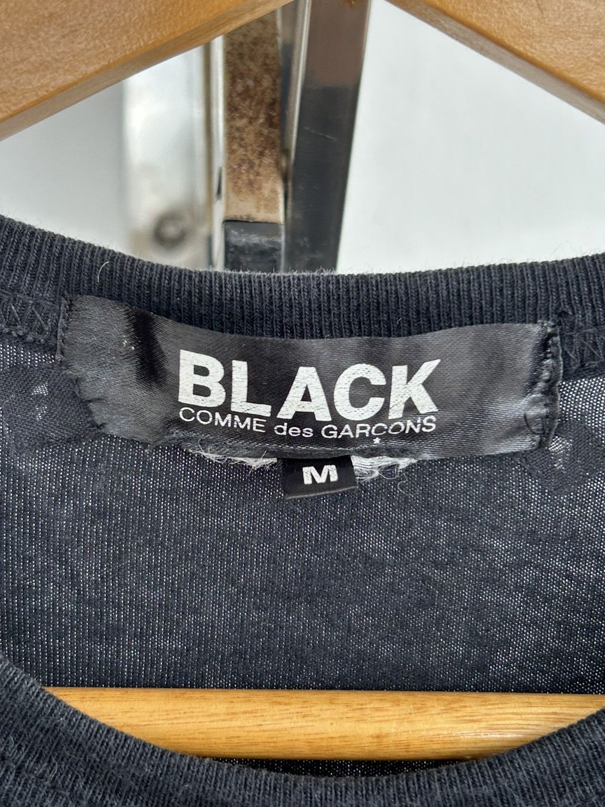Comme des Garcons Black CDG Black Fronthit Black Tee Size US L / EU 52-54 / 3 - 4 Thumbnail