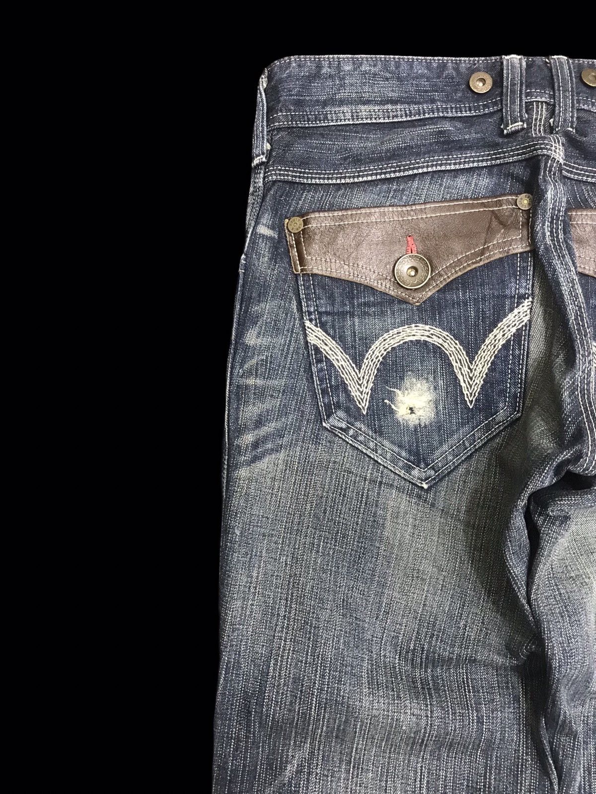Edwin 💥FLARE💥ARCHIVAL EDWIN PAINT SPLATTER DISTRESSED DENIM F255 Size US 30 / EU 46 - 16 Thumbnail