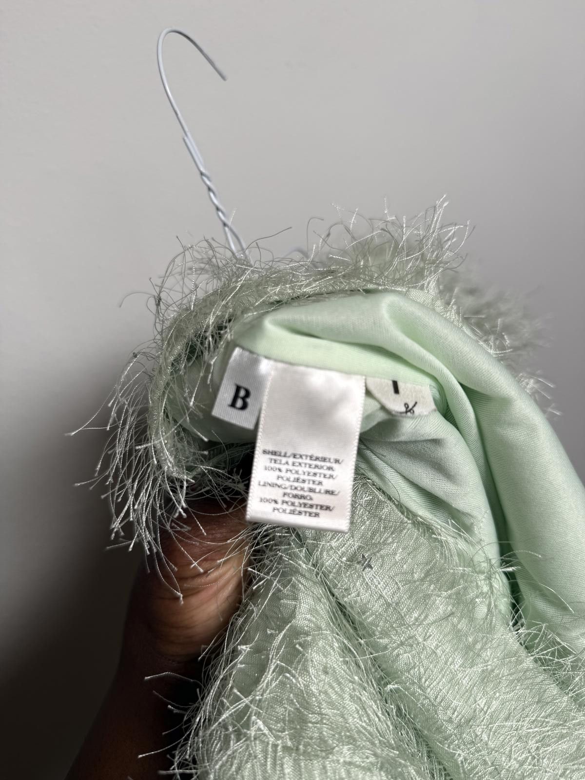 Ann Taylor Ann Taylor Fluffy Furry Green Top Size S / US 4 / IT 40 - 3 Thumbnail