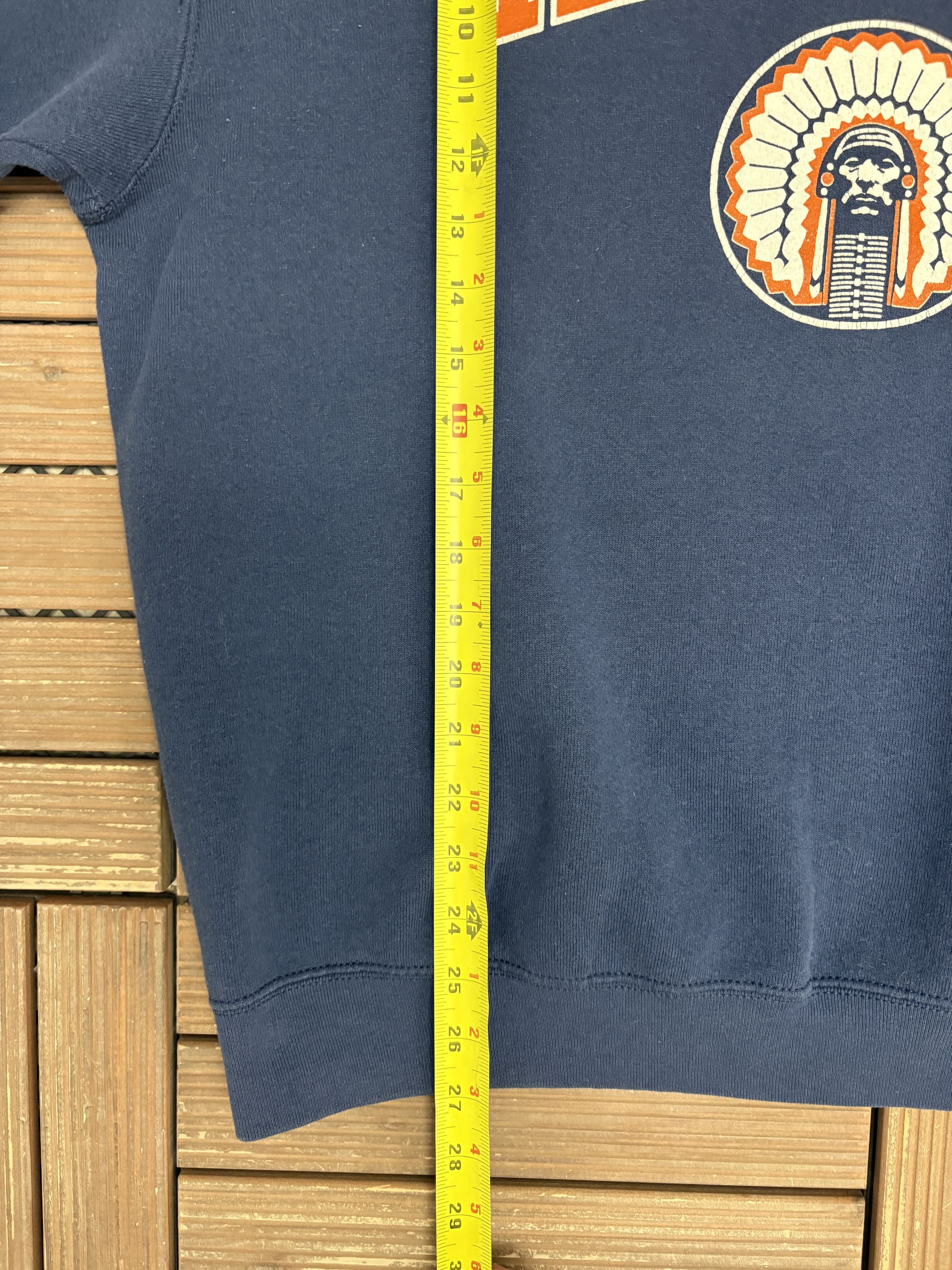 Vintage Illinois Fighting Illini Vintage Blue Crewneck Sweater Size US XL / EU 56 / 4 - 7 Thumbnail