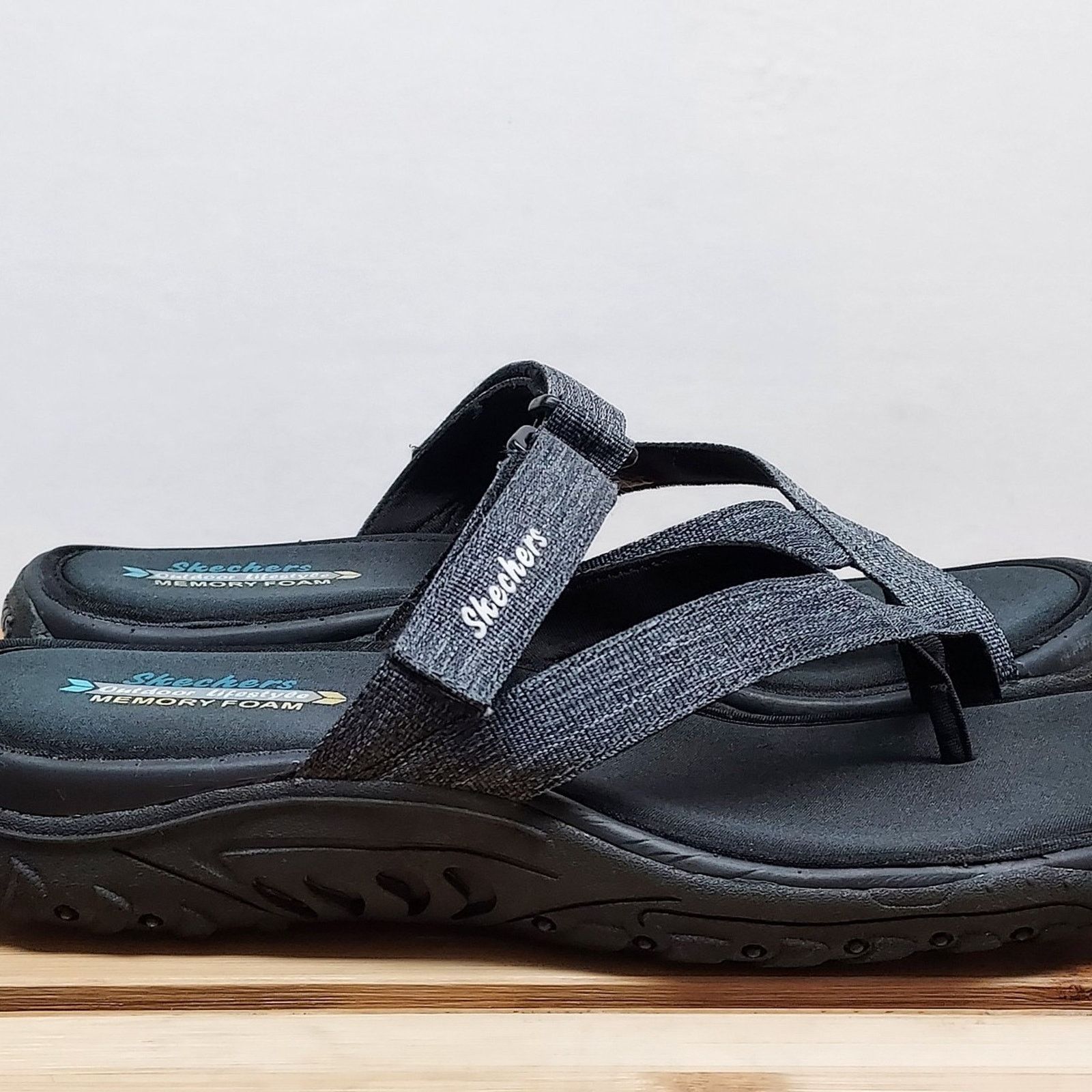 SKECHERS Skechers Womens | Grey | Reggae Strappy Sandals Size 9 Size US 9 / IT 39 - 6 Thumbnail