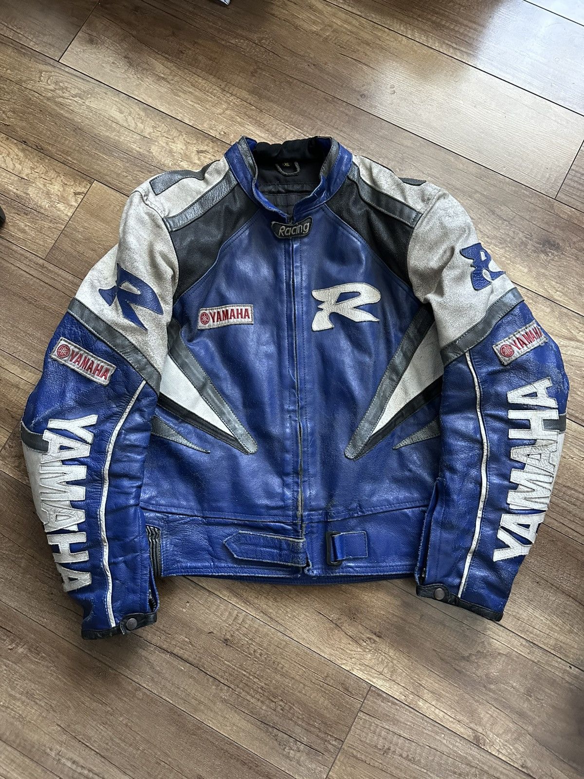Yamaha Yamaha Leather Vintage Racing Moto Jacket Distressed 90s Size US XL / EU 56 / 4 - 1 Thumbnail