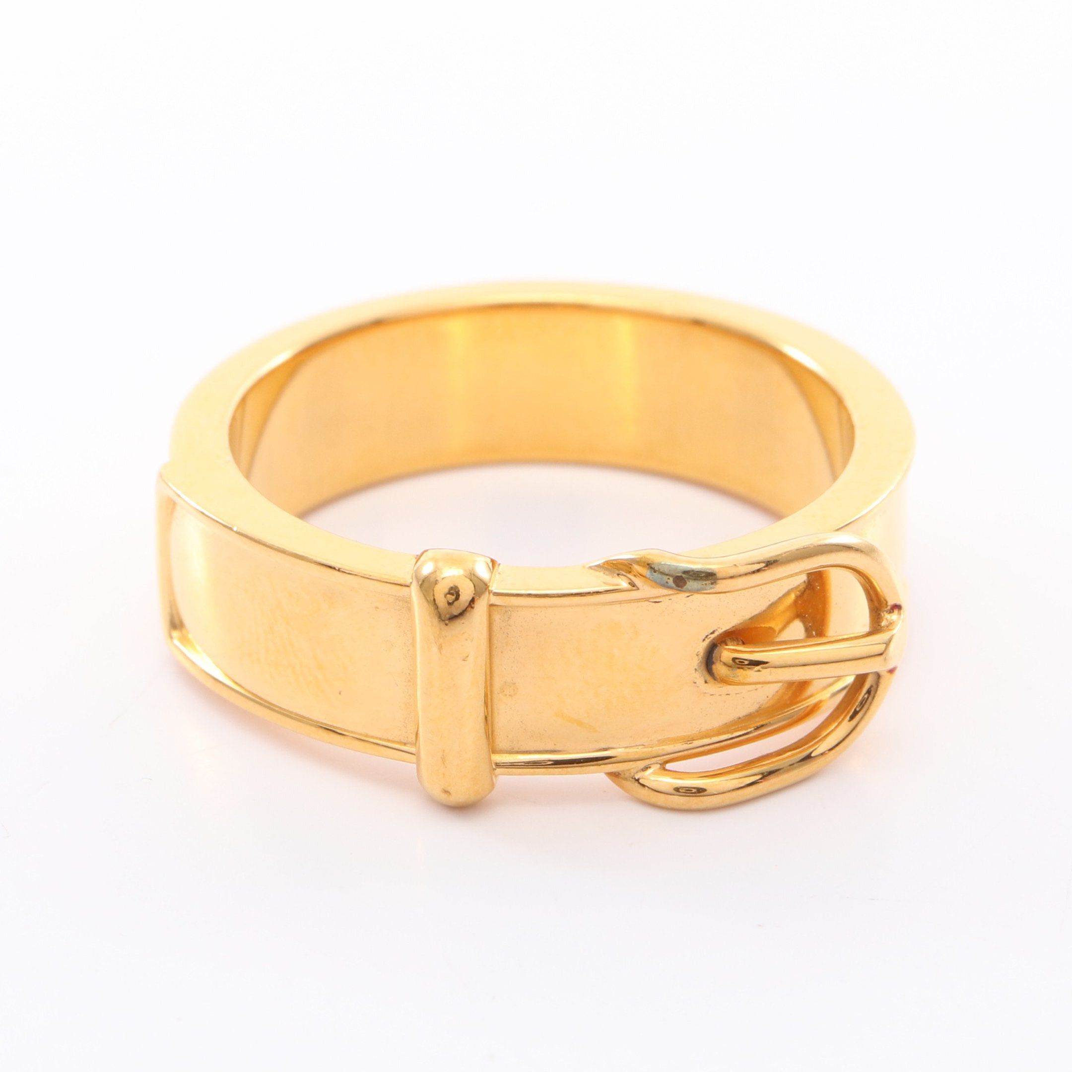 Hermes Hermes Book Le Serie Scarf Ring Gp Gold Size ONE SIZE - 1 Thumbnail