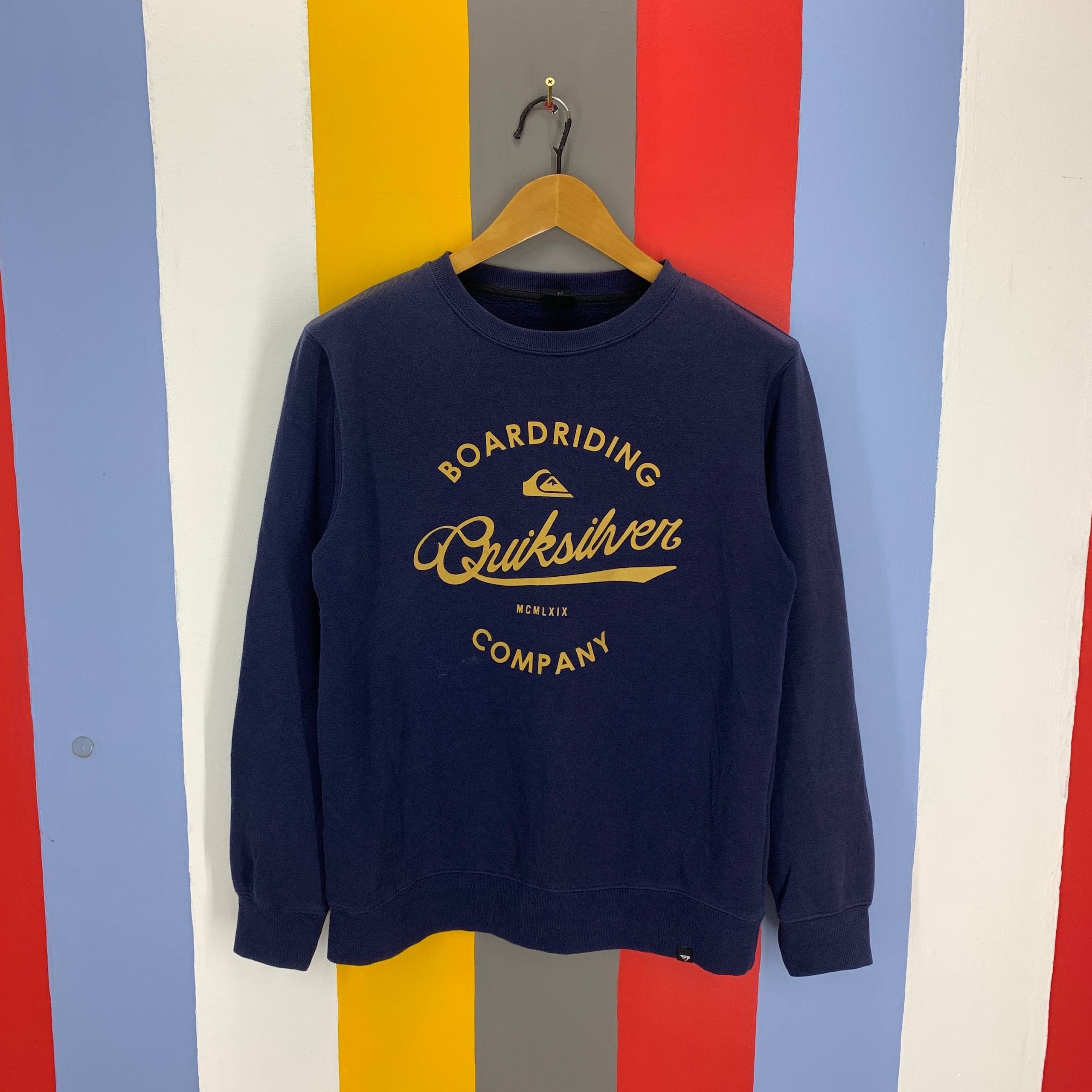 Quiksilver QUIKSILVER Crew Neck Sweatshirt #2587/W Size US M / EU 48-50 / 2 - 1 Thumbnail