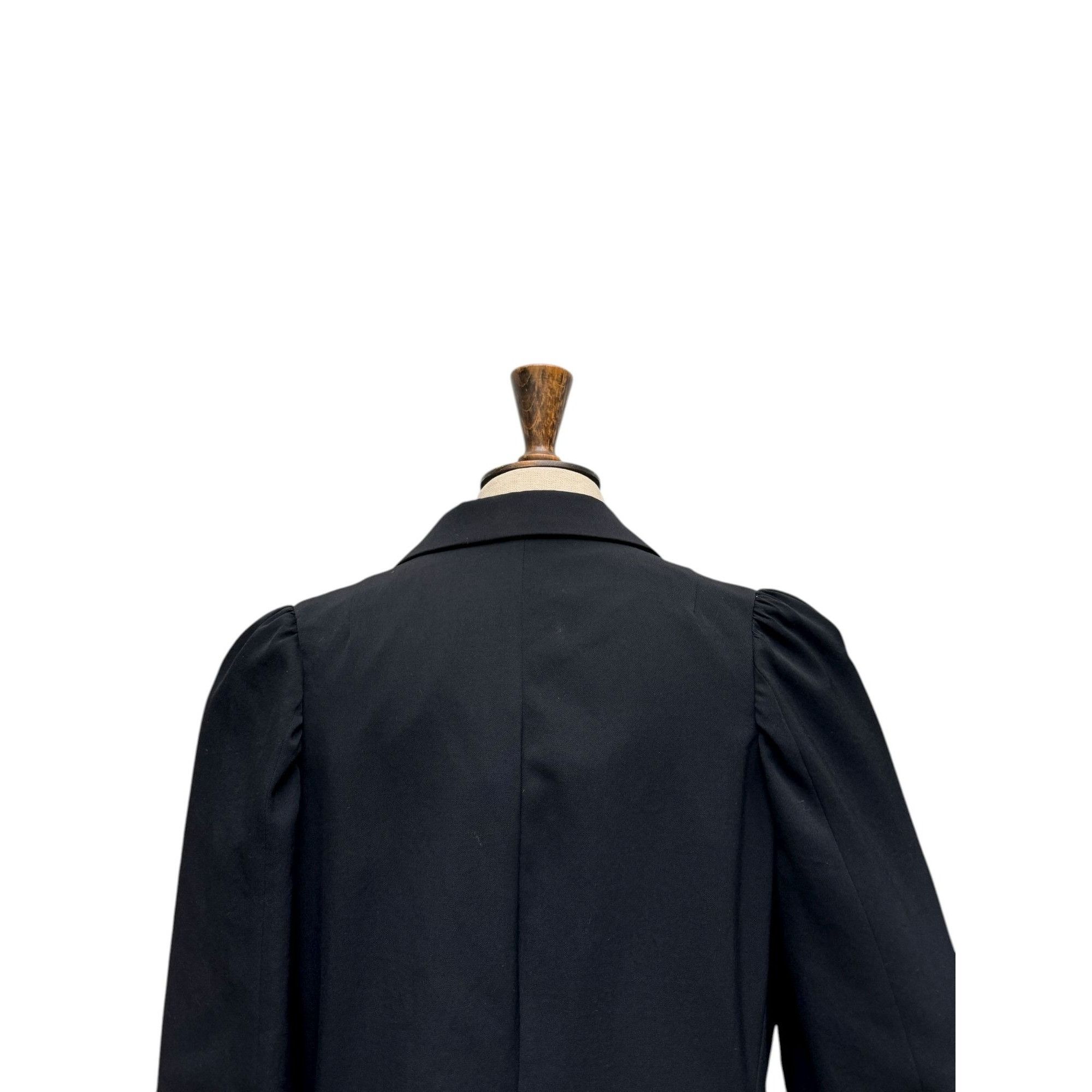 Dries Van Noten 1990s Cigarette Shoulder Black Blazer Jacket Size M / US 6-8 / IT 42-44 - 7 Thumbnail