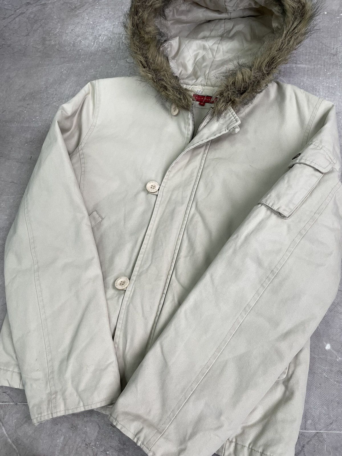 If Six Was Nine Bomber fur hood y2k style beige jacket if six was nine Size US M / EU 48-50 / 2 - 6 Thumbnail