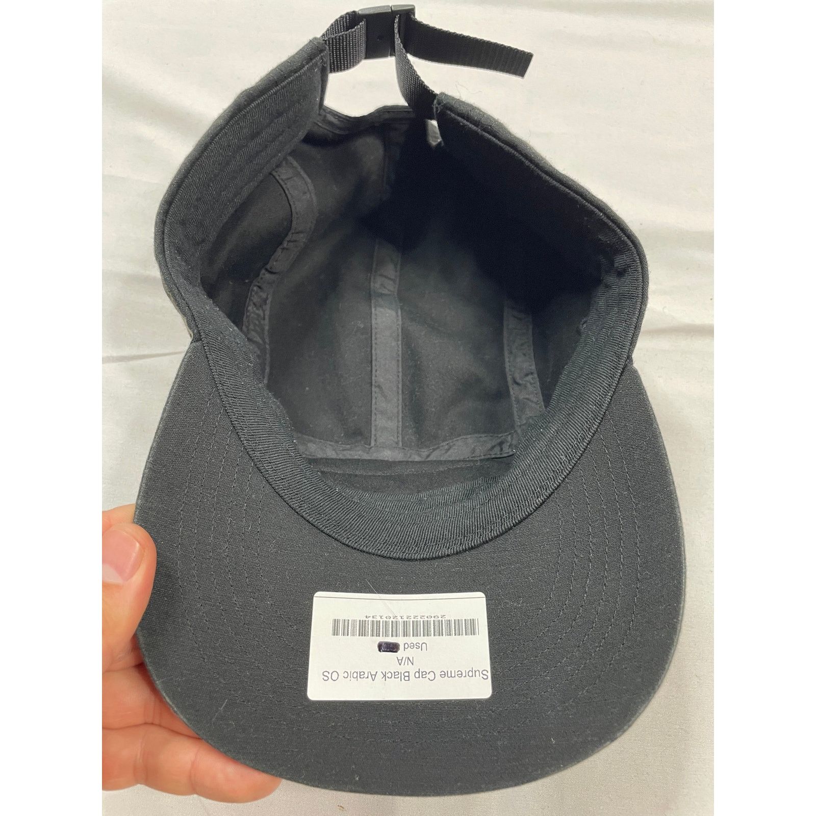 Supreme Supreme Cap Black Arabic OS Size ONE SIZE - 3 Thumbnail