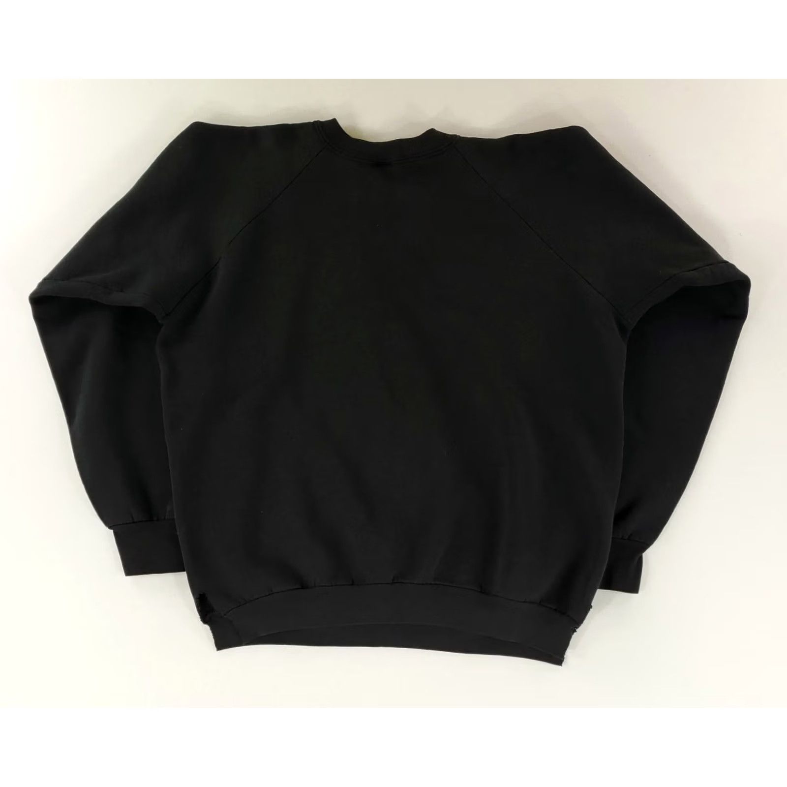 Fruit Of The Loom VINTAGE Fruit of the Loom Sweatshirt Men XL Black Cut Waist USA Blank 90s Size US XL / EU 56 / 4 - 6 Thumbnail