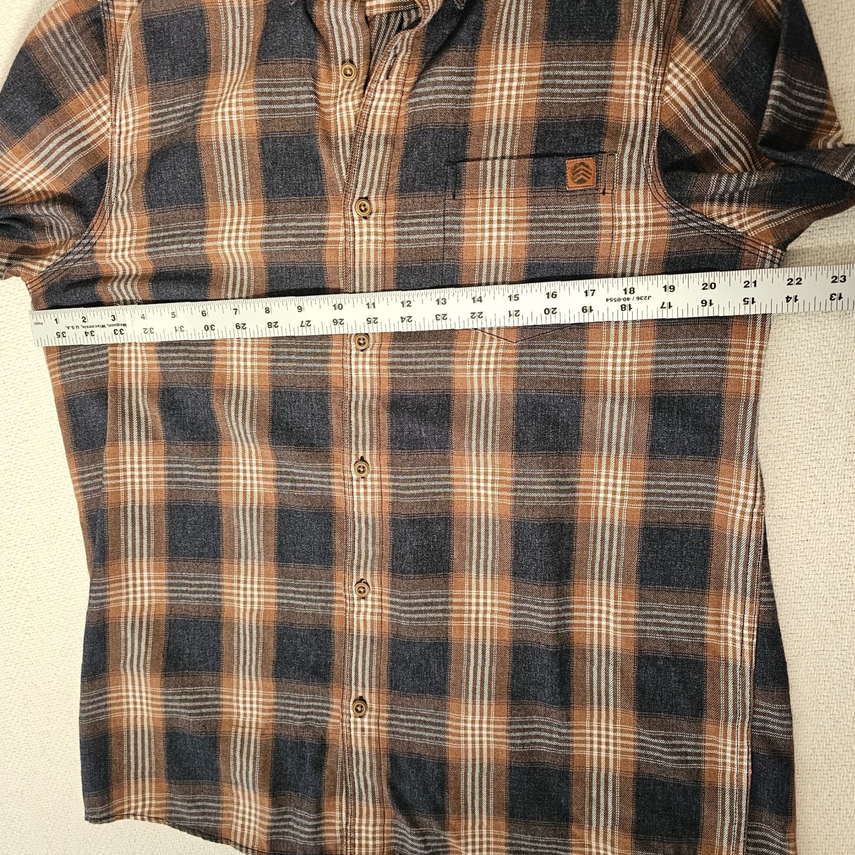 Vintage Solaris Mens M Flannel Shirt Button Down Brown Plaid Long Sleeve Cotton Size US M / EU 48-50 / 2 - 5 Thumbnail