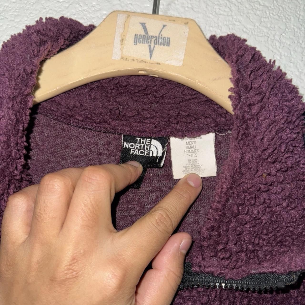 The North Face Vintage Plum Purple Northface Deep Pile Sweater Size US S / EU 44-46 / 1 - 2 Thumbnail