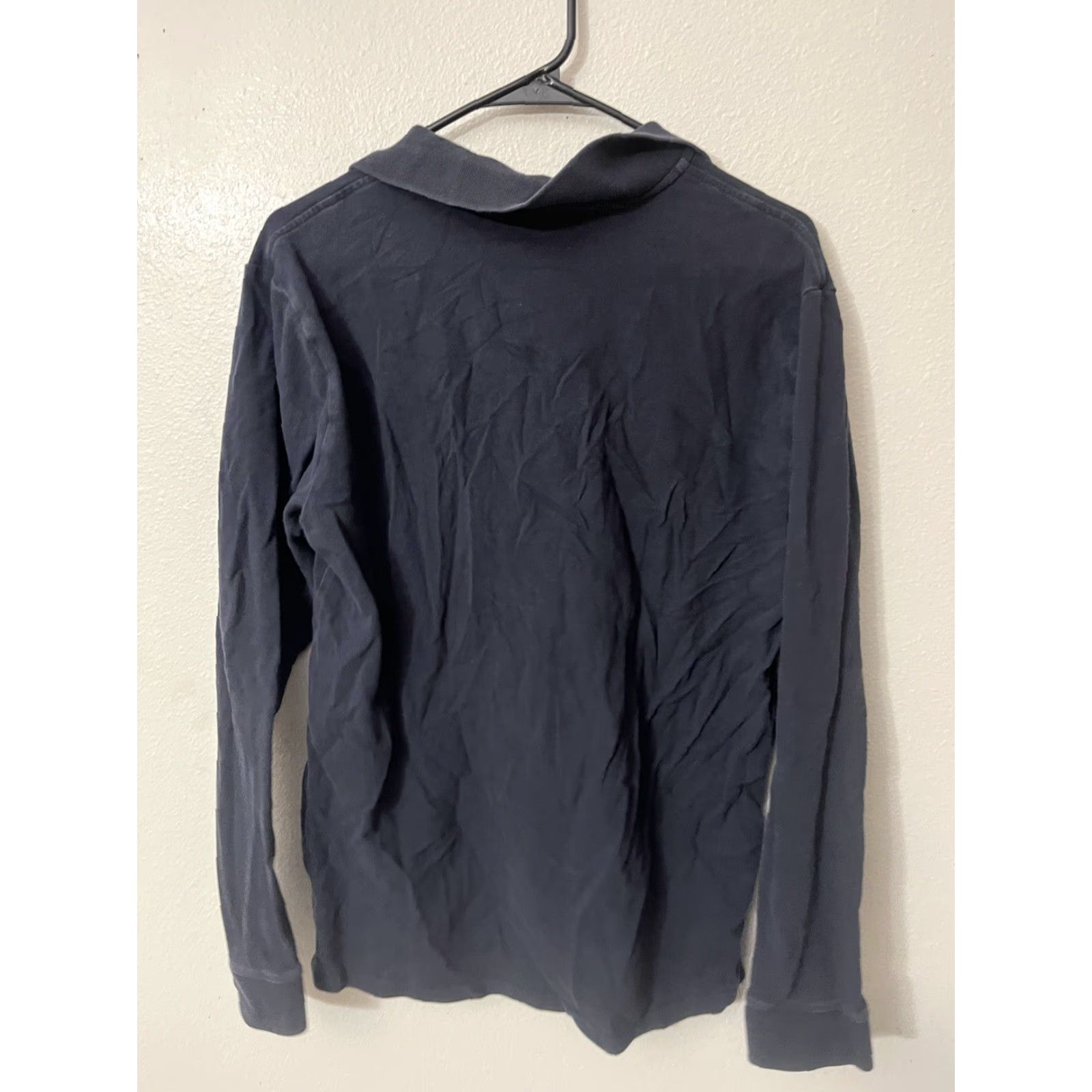 Eddie Bauer Eddie Bauer Polo Shirt Men L Black Long Sleeve Casual Adult Cotton Distressed Regular Knit Shirt Polo Mens Black Cotton Eddie Bauer Size US L / EU 52-54 / 3 - 2 Thumbnail