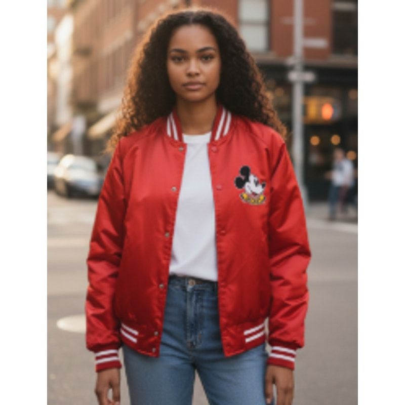 Chalk Line Vintage 90s Disney Minnie Mickey Mouse Satin Jacket Xlarge Size US XL / EU 56 / 4 - 1 Thumbnail