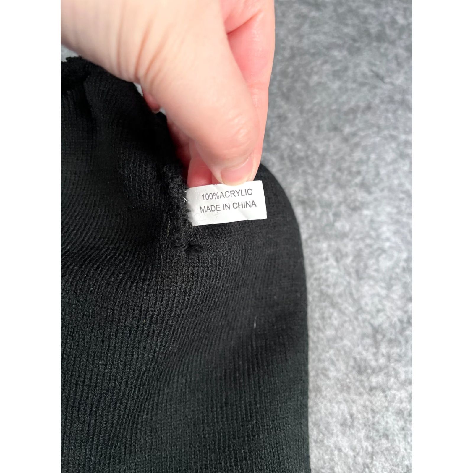 Vintage ACADEMYFITS Beanie Knit Hat Adult One Size Black Knit Acrylic Casual Ski Logo 90s Men Size ONE SIZE - 7 Thumbnail