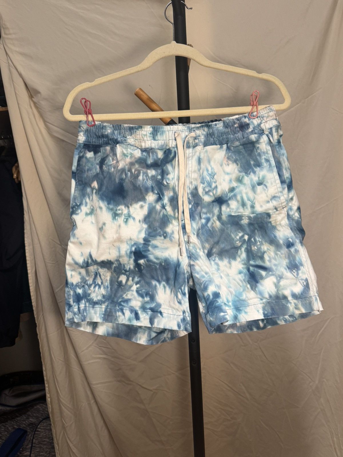 Corridor Corridor S Tie-Dye Drawstring Shorts Size US 30 / EU 46 - 1 Thumbnail