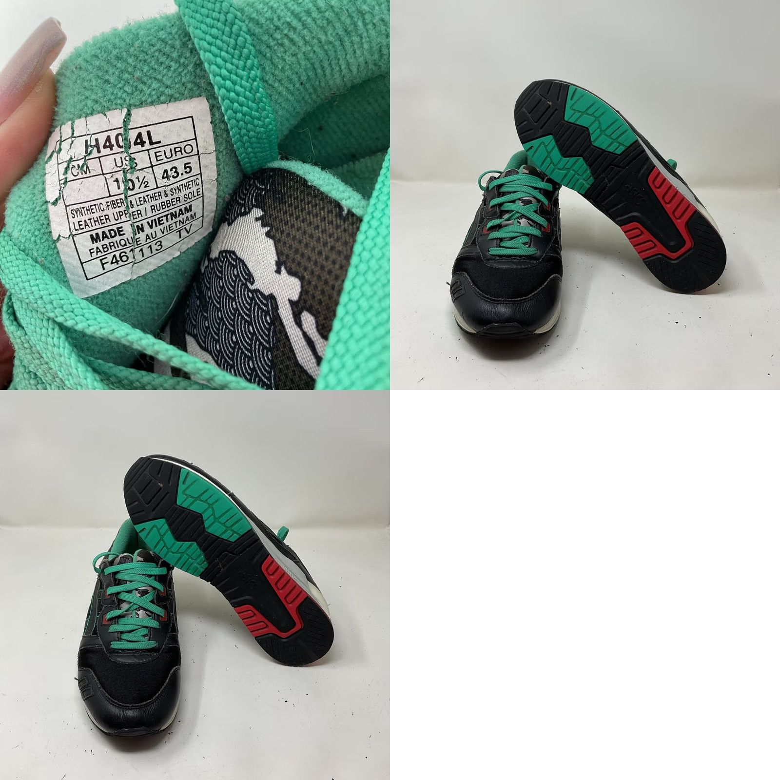Asics ASICS GEL-Lyte III Future Camo Sneaker Men 10.5 Black Multi-Color Cracking Scuffing Size US 11 / EU 44 - 9 Thumbnail