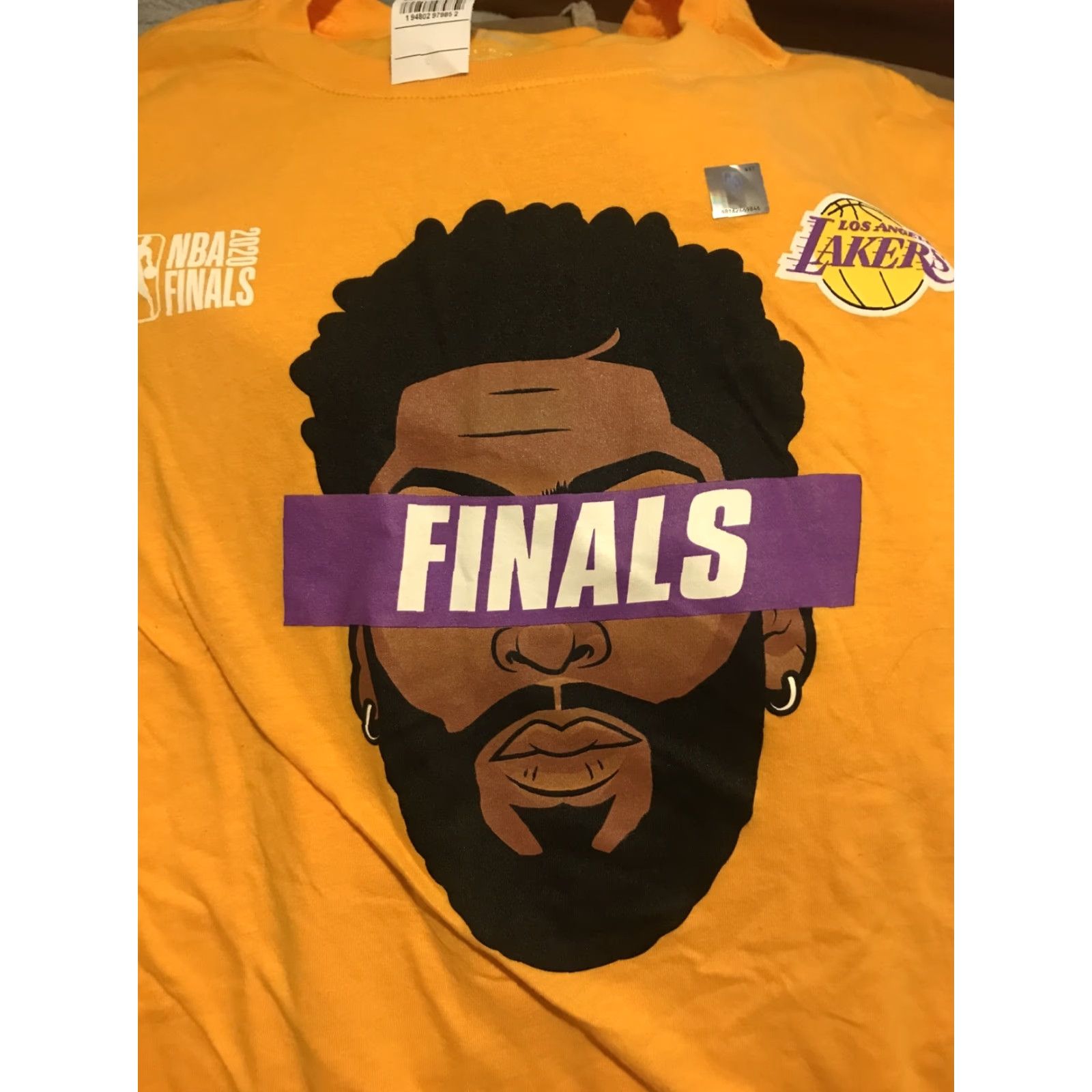 Vintage NWT Anthony Davis Lakers Finals Shirt L Mens Gold 2020 NBA Fanatics T-Shirt Fanatics Finals Shirts Mens L Size US L / EU 52-54 / 3 - 2 Thumbnail