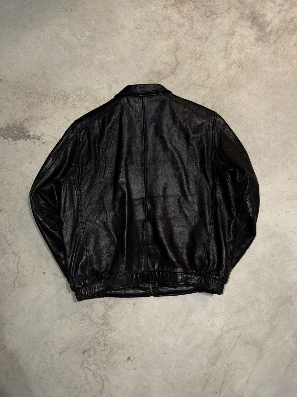 Andrew Marc Vintage Andrew Marc Studio Black Leather Insulated Jacket Size US XL / EU 56 / 4 - 2 Thumbnail