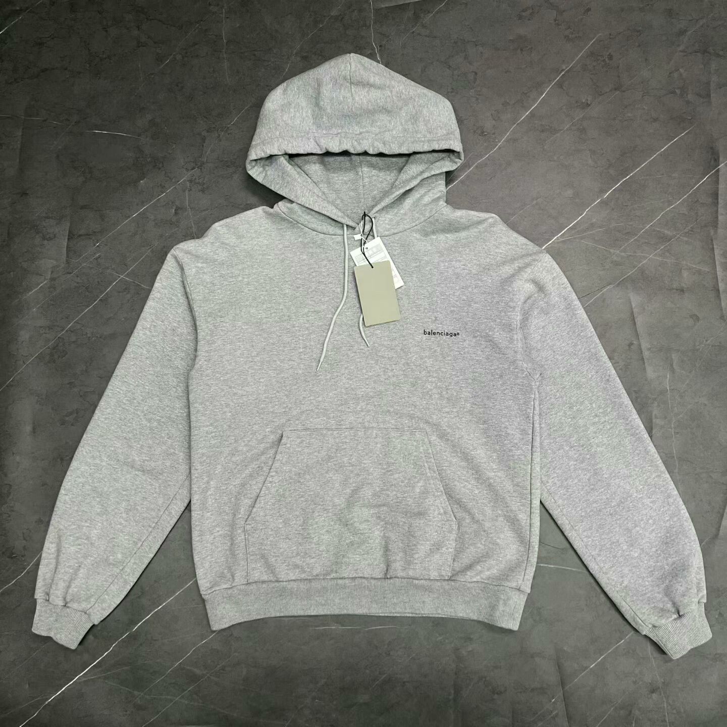 Balenciaga balenciaga logo hoodie in gray size small Size US S / EU 44-46 / 1 - 1 Thumbnail