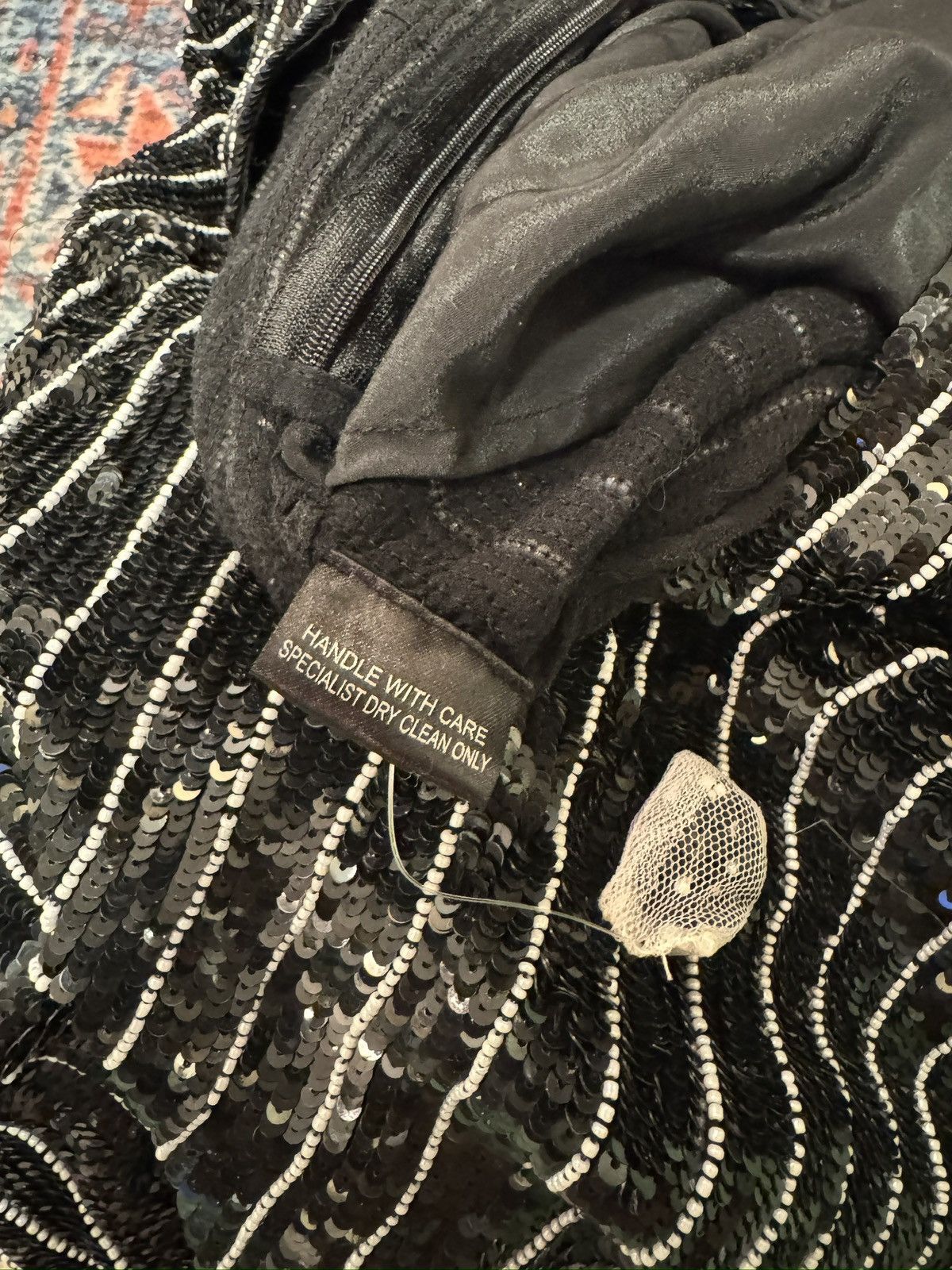 ASHISH Ashish Black Strips pleated Sequins Pants Unisex size M Size 32" / US 10 / IT 46 - 4 Thumbnail