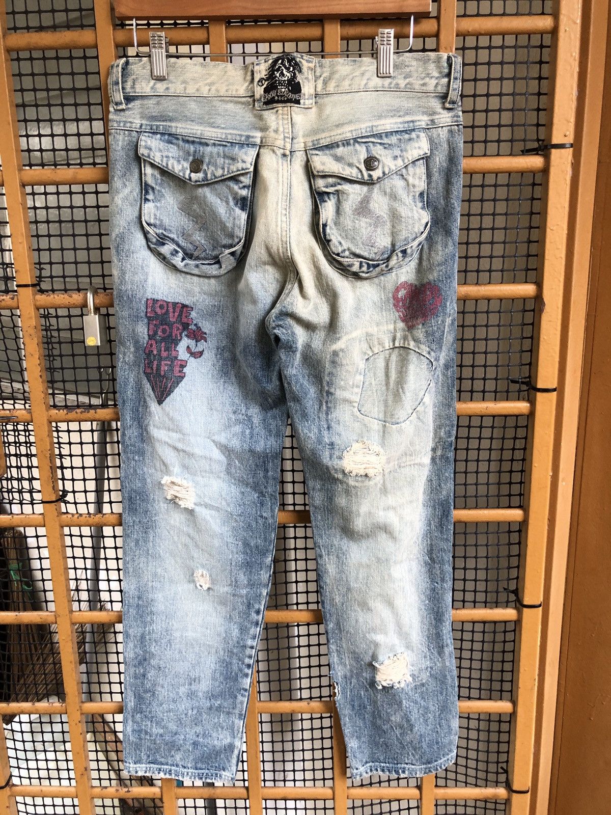 Japanese Brand CANDY STRIPPER DISTRESSED STYLE DENIM JEANS Size US 32 / EU 48 - 8 Thumbnail