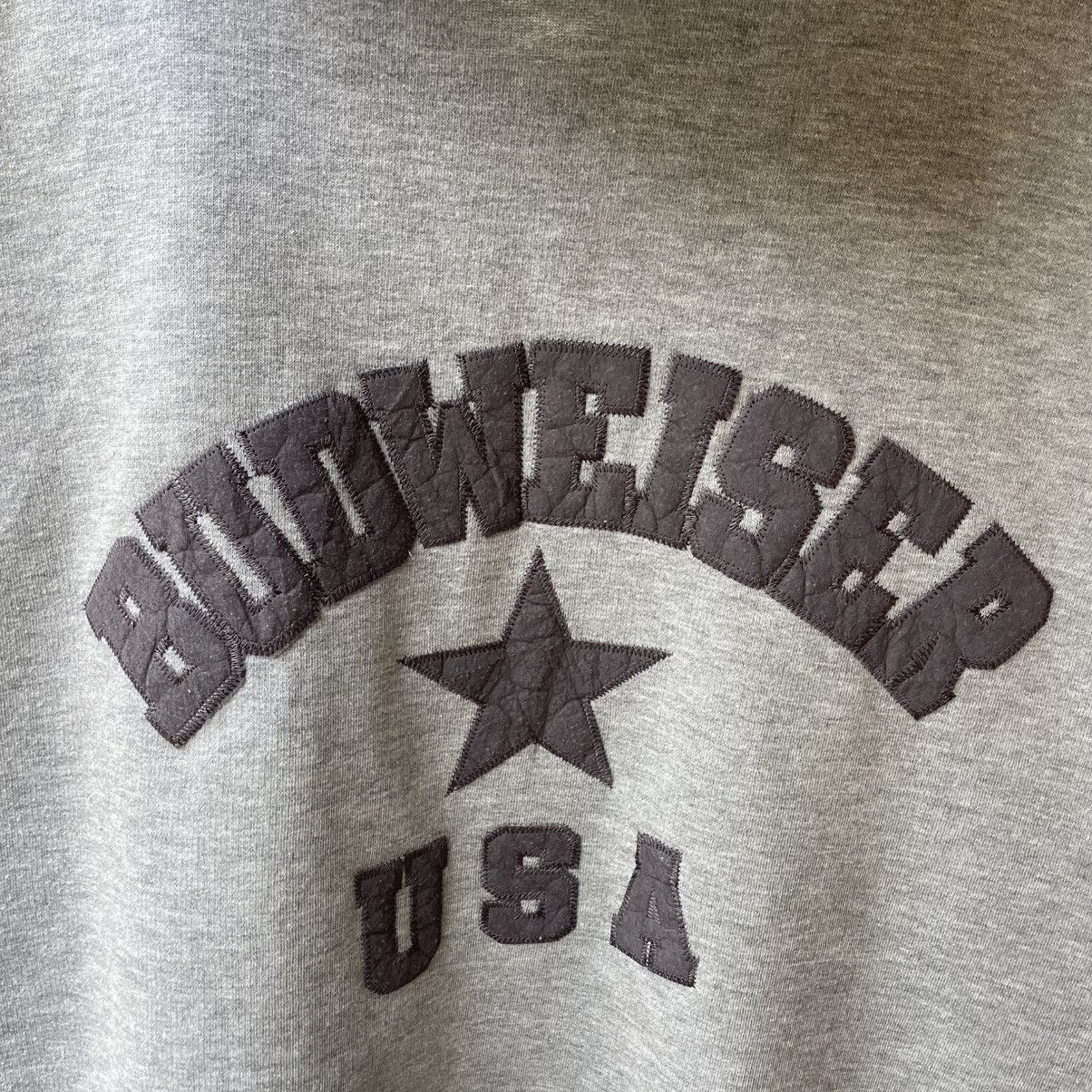 Budweiser 🔥Vintage Budweiser Big Logo Spellout Full Zipper Hoodie Size US M / EU 48-50 / 2 - 2 Thumbnail