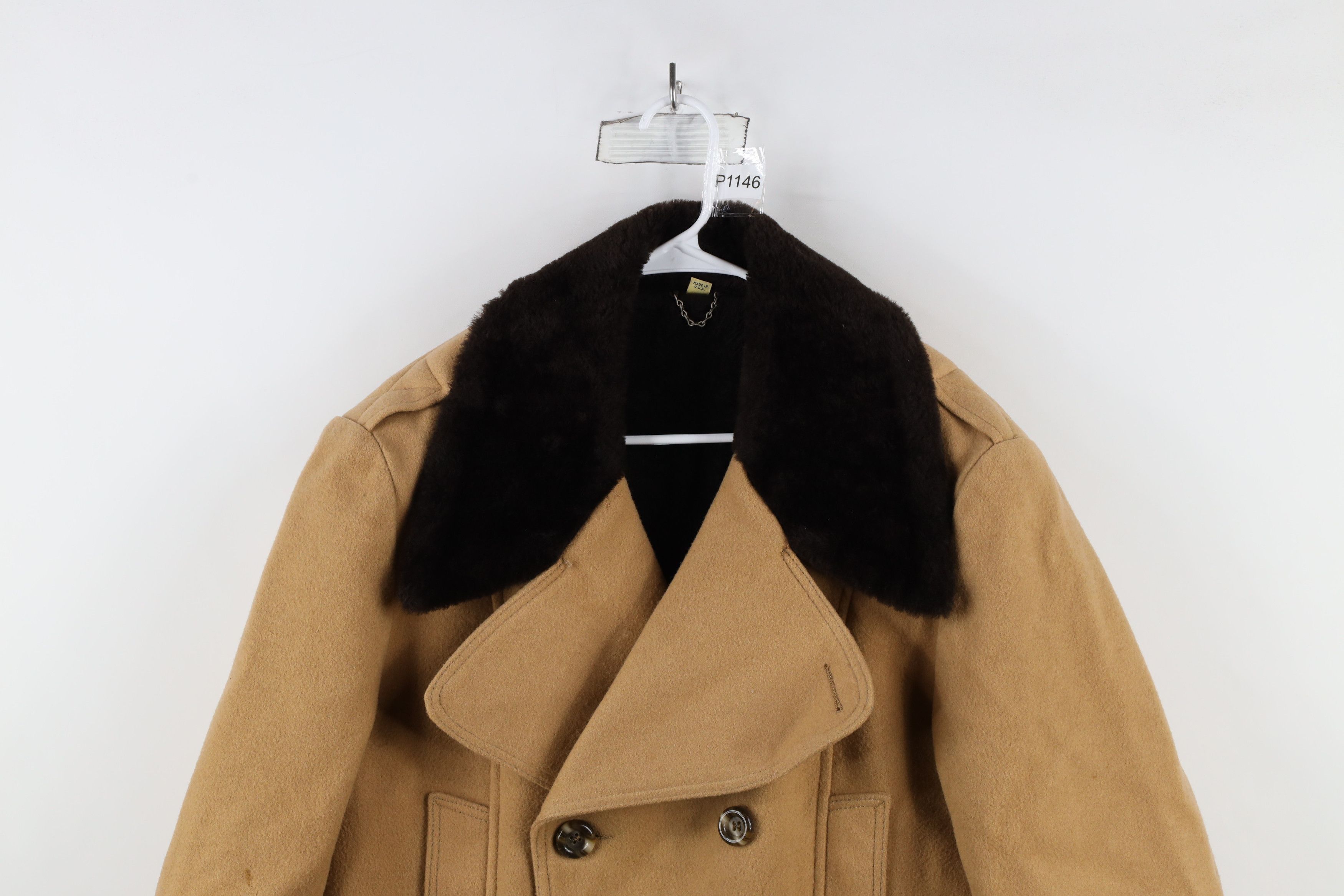 Vintage Vintage 60s 70s Streetwear Heavyweight Breasted Coat USA Size US L / EU 52-54 / 3 - 2 Thumbnail