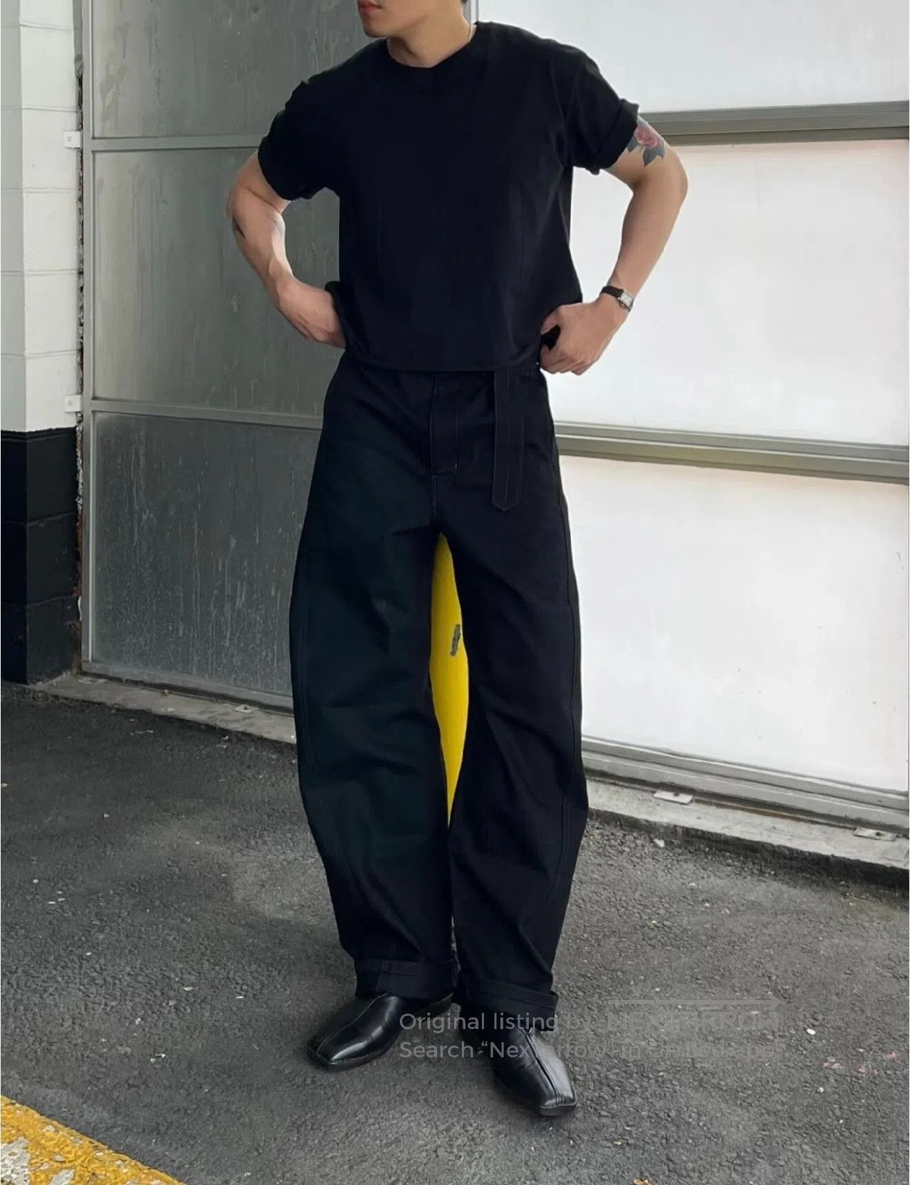 Other Lemaire Twisted Belted Wide Leg Pants. Size 22" - 9 Thumbnail