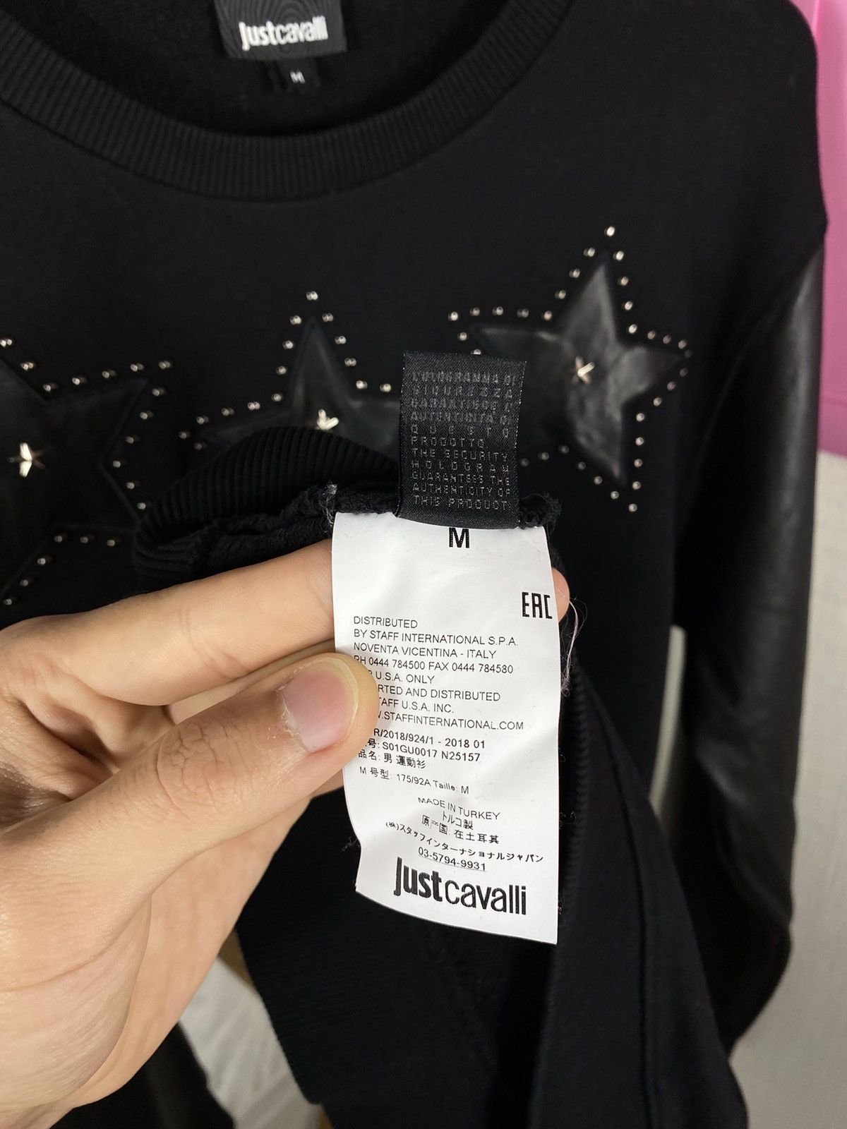 Just Cavalli Just Cavalli Sweatshirt Leather Logo Size US M / EU 48-50 / 2 - 15 Thumbnail