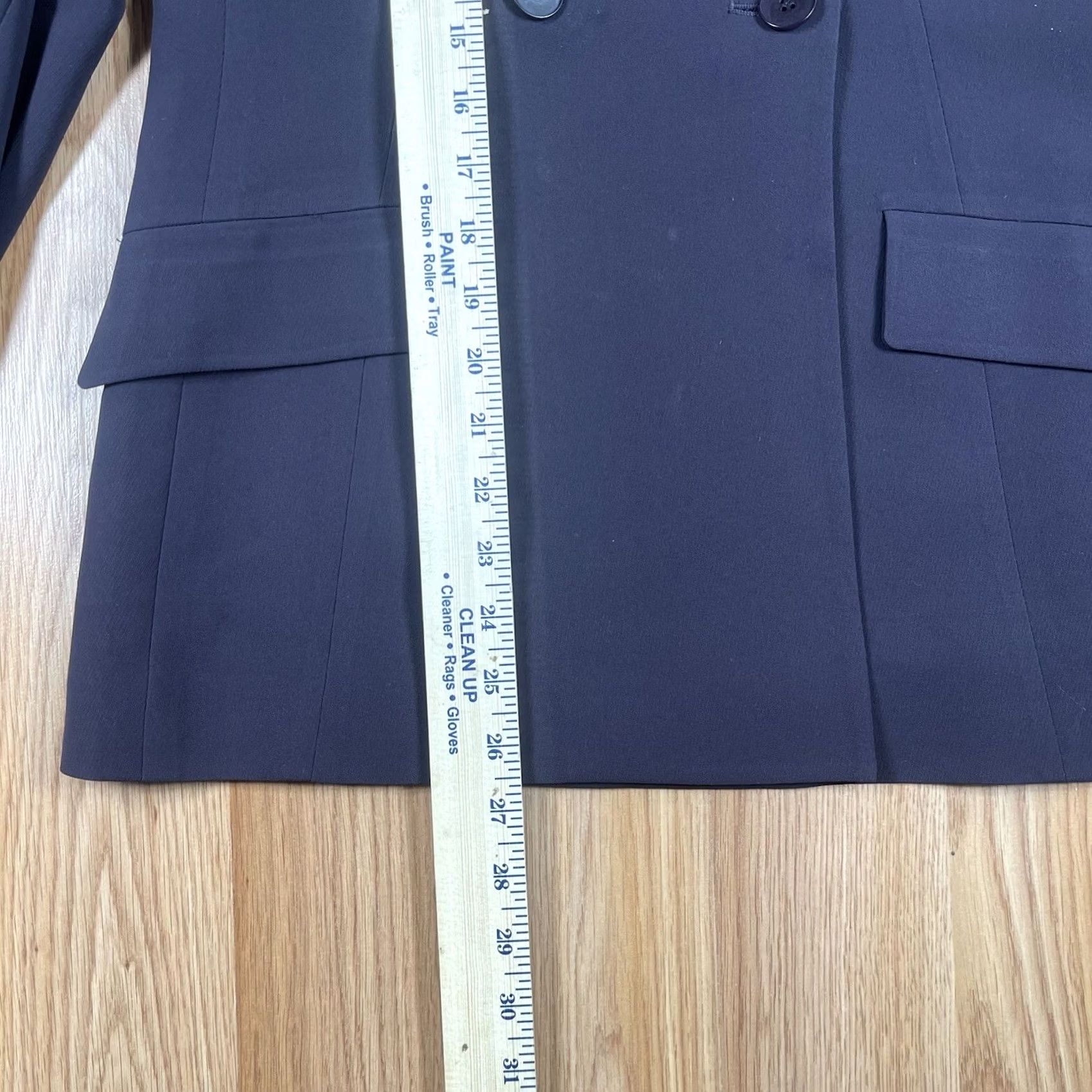 Anne Klein Anne Klein Petite Black Blazer Jacket Lined Business Wear Womens Size 10P Size L / US 10 / IT 46 - 4 Thumbnail