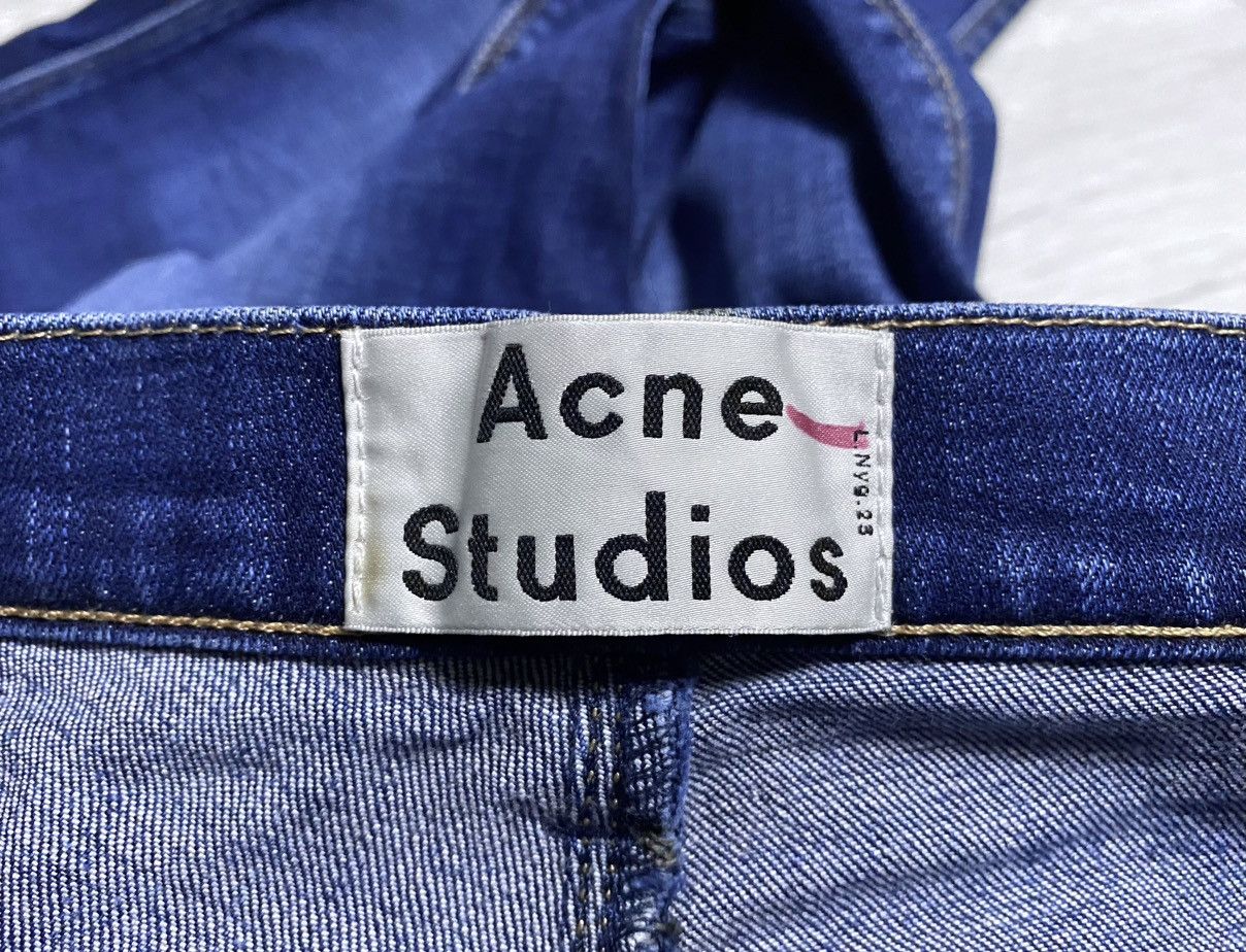 Acne Studios Womens Acne Studios Max Prince Washed Navy Jeans Denim Thick Size 28" / US 6 / IT 42 - 18 Thumbnail