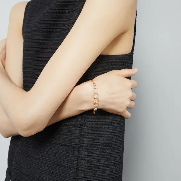 Gucci oc11z0126 Size: OS / Script Crystal Bracelet In Gold Size ONE SIZE - 3 Thumbnail