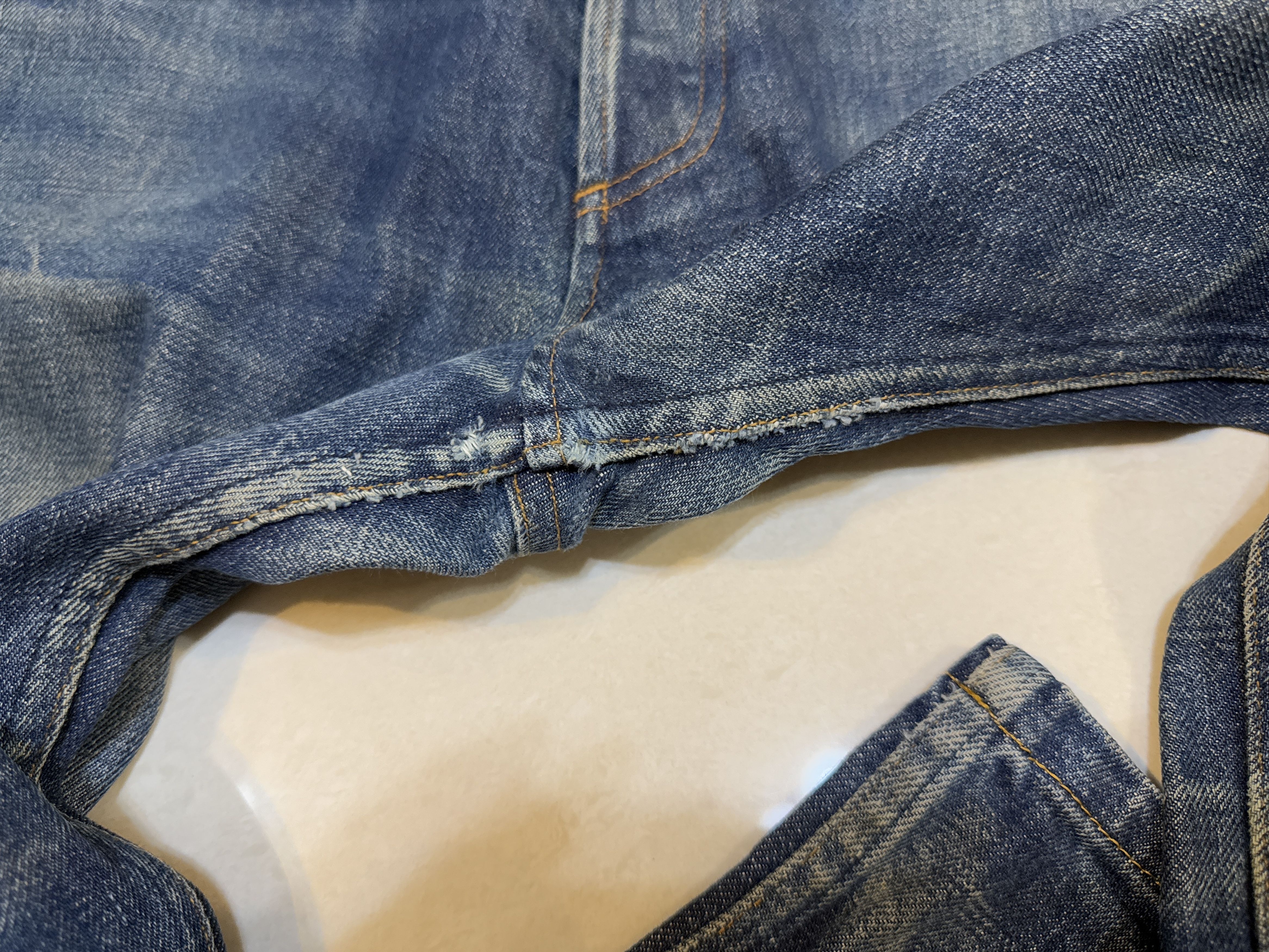 A.P.C. Distressed A.P.C. L'ANGLAISE Selvedge Denim Made in Japan Size US 31 - 6 Thumbnail