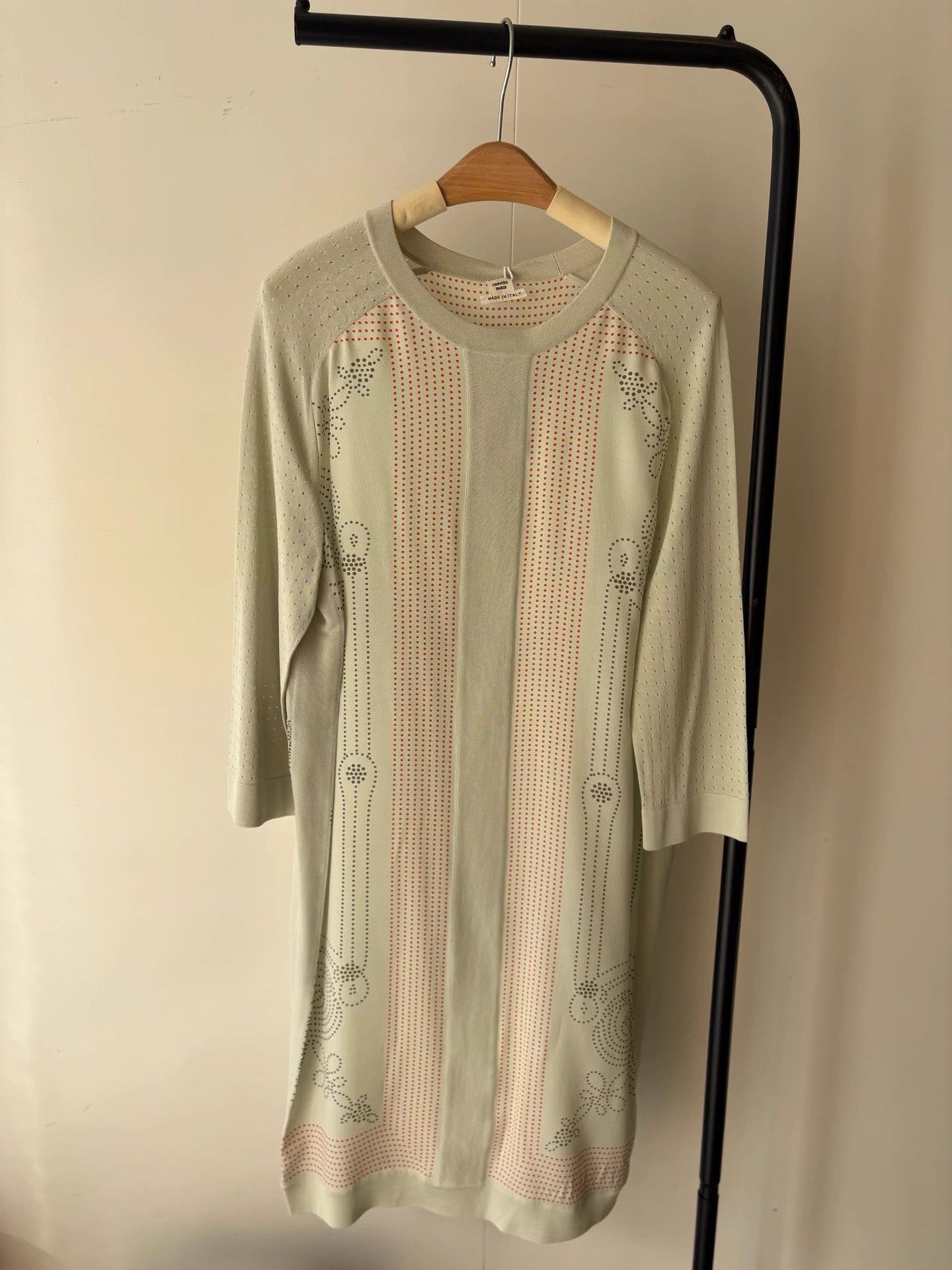 Hermes Hermes Mint Green Hollow-Out Dress 36 Size XS / US 0-2 / IT 36-38 - 1 Thumbnail
