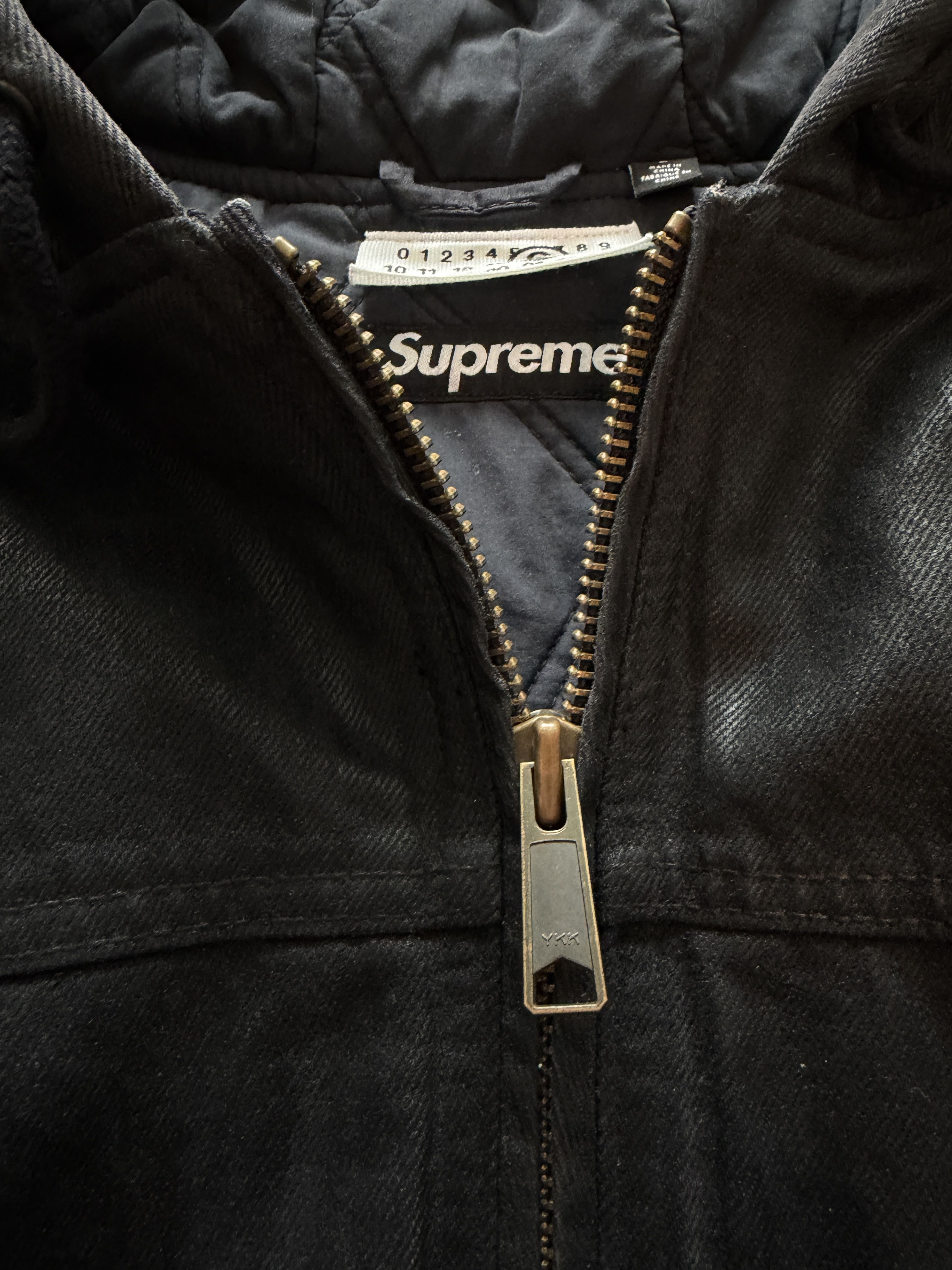 Maison Margiela × Supreme MM6 Supreme Foil Hooded Work Jacket Black Size US L / EU 52-54 / 3 - 5 Thumbnail