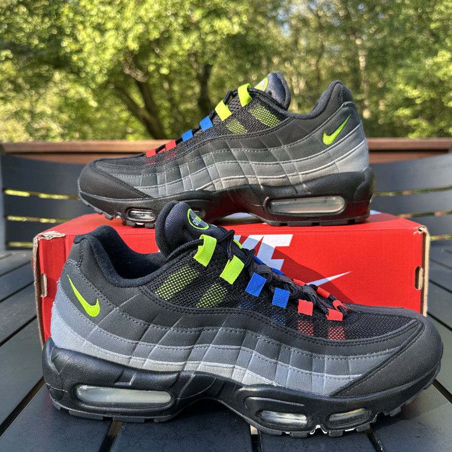 Nike Nike Air Max 95 Custom Reverse Greedy - Neon Size 10 Size US 10 / EU 43 - 5 Thumbnail