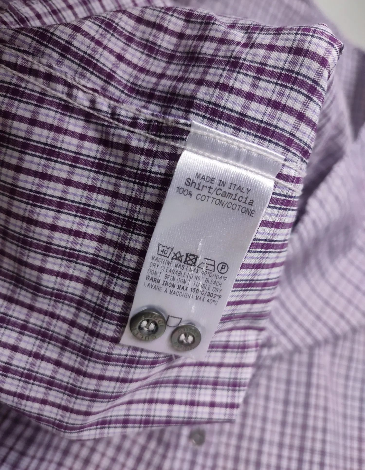 Gucci Gucci Tom Ford GG Logo Checkered Shirt Size US L / EU 52-54 / 3 - 14 Thumbnail