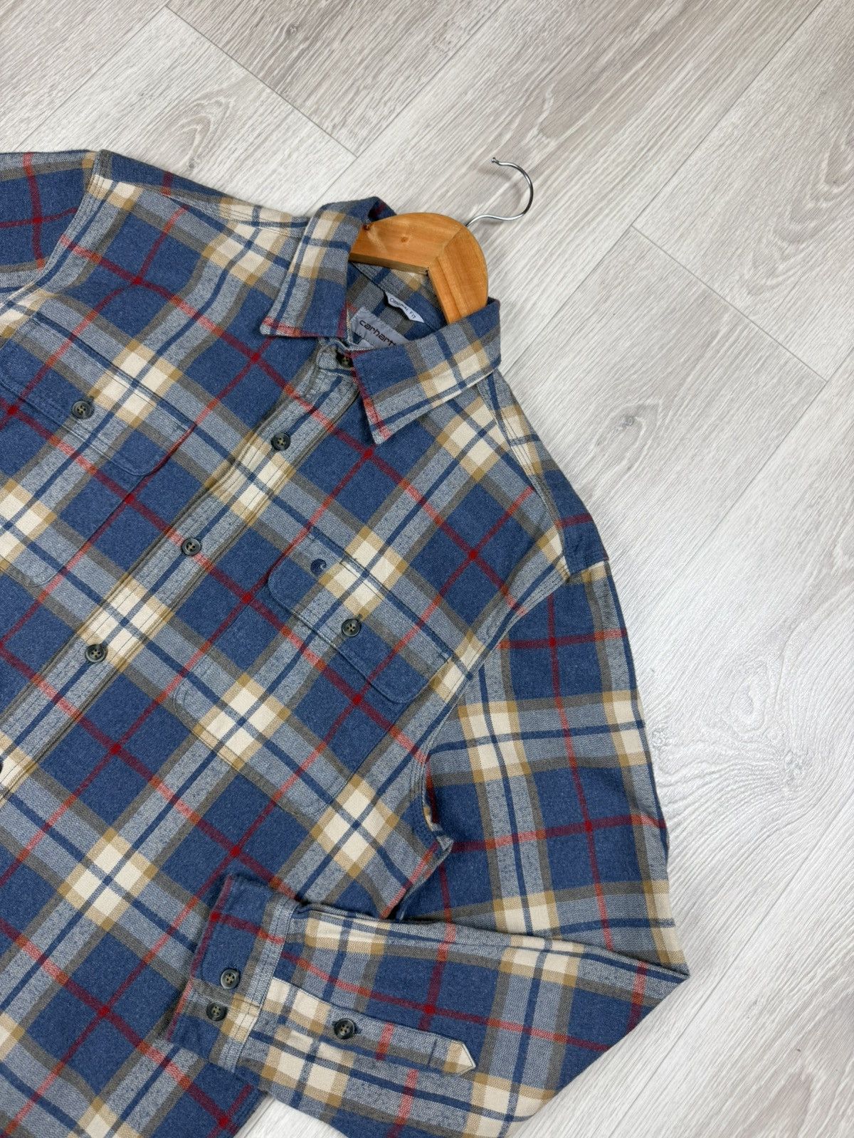 Carhartt Vintage Carhartt Flannel Shirt Tartan Plaid Rugged Workwear Size US M / EU 48-50 / 2 - 2 Thumbnail
