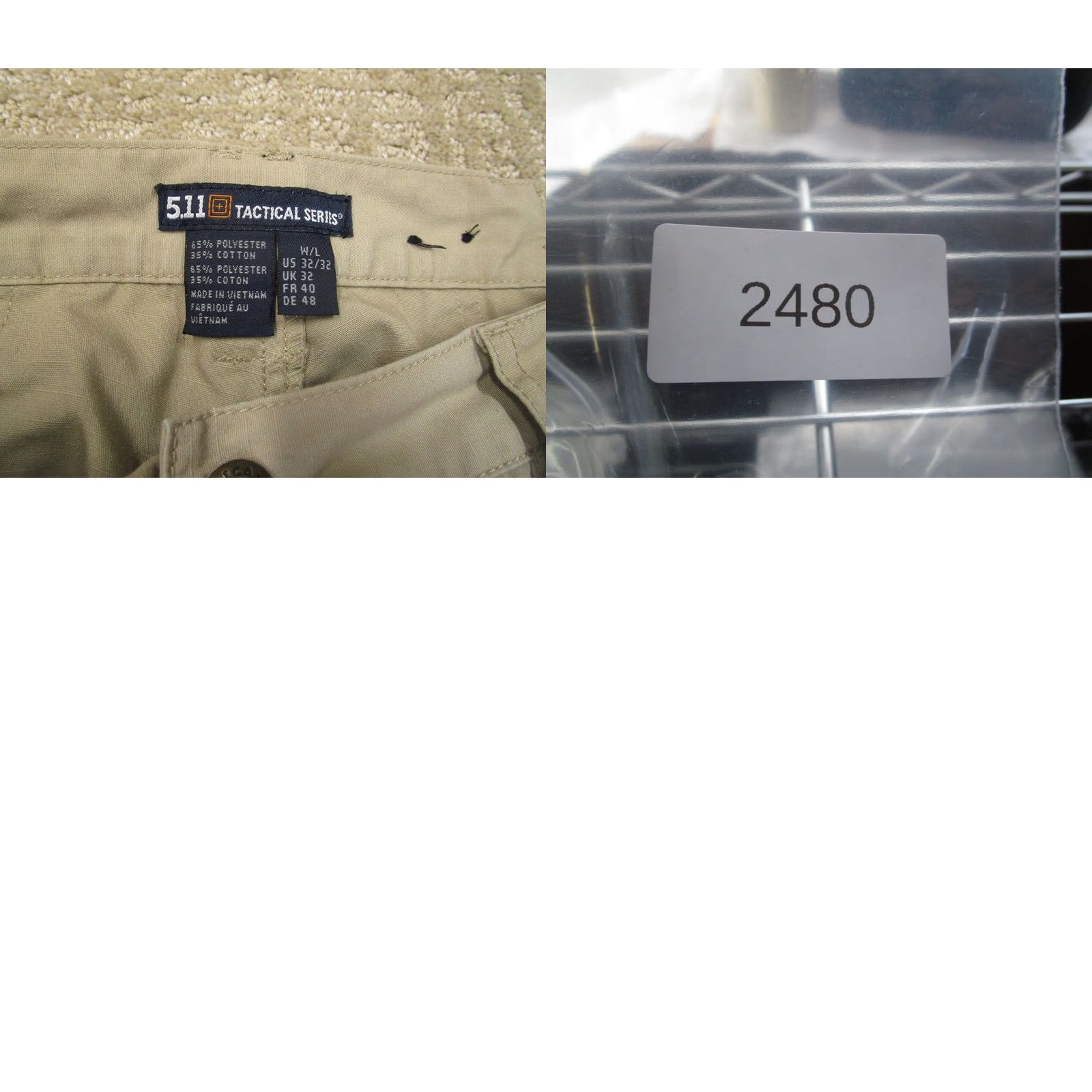 Vintage 5.11 Tactical Pants Men 32x32 Brown Cargo Rip Stop Utility Trousers Stretch Cargo Pocket Size US 32 / EU 48 - 8 Thumbnail