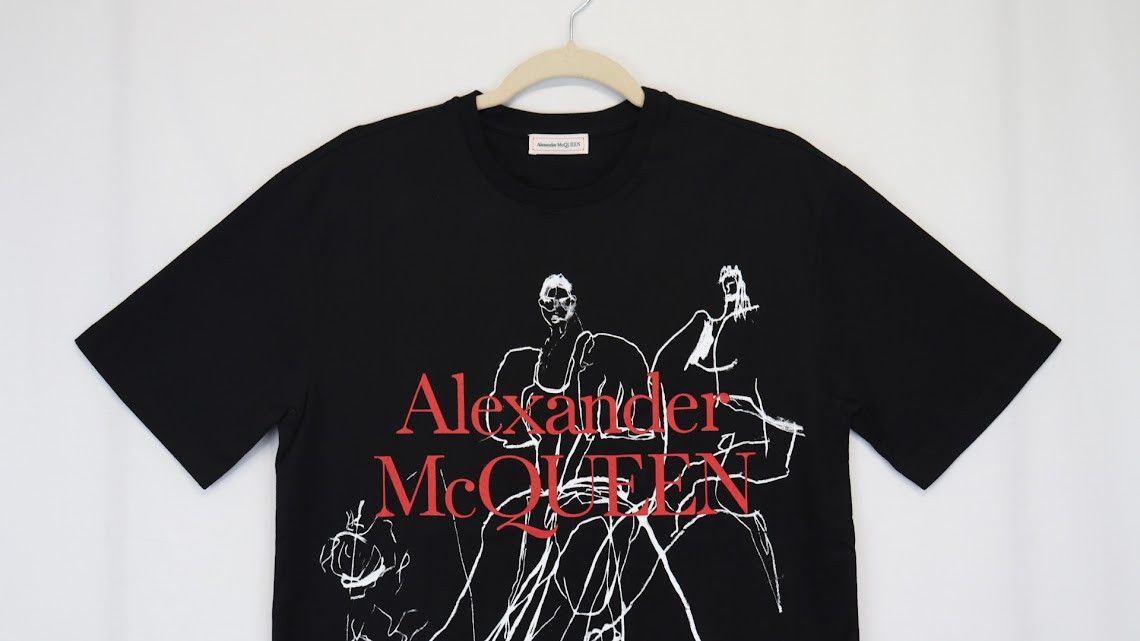 Alexander McQueen o1rshd1 ***Defective / T-Shirt in Black Size US S / EU 44-46 / 1 - 3 Thumbnail