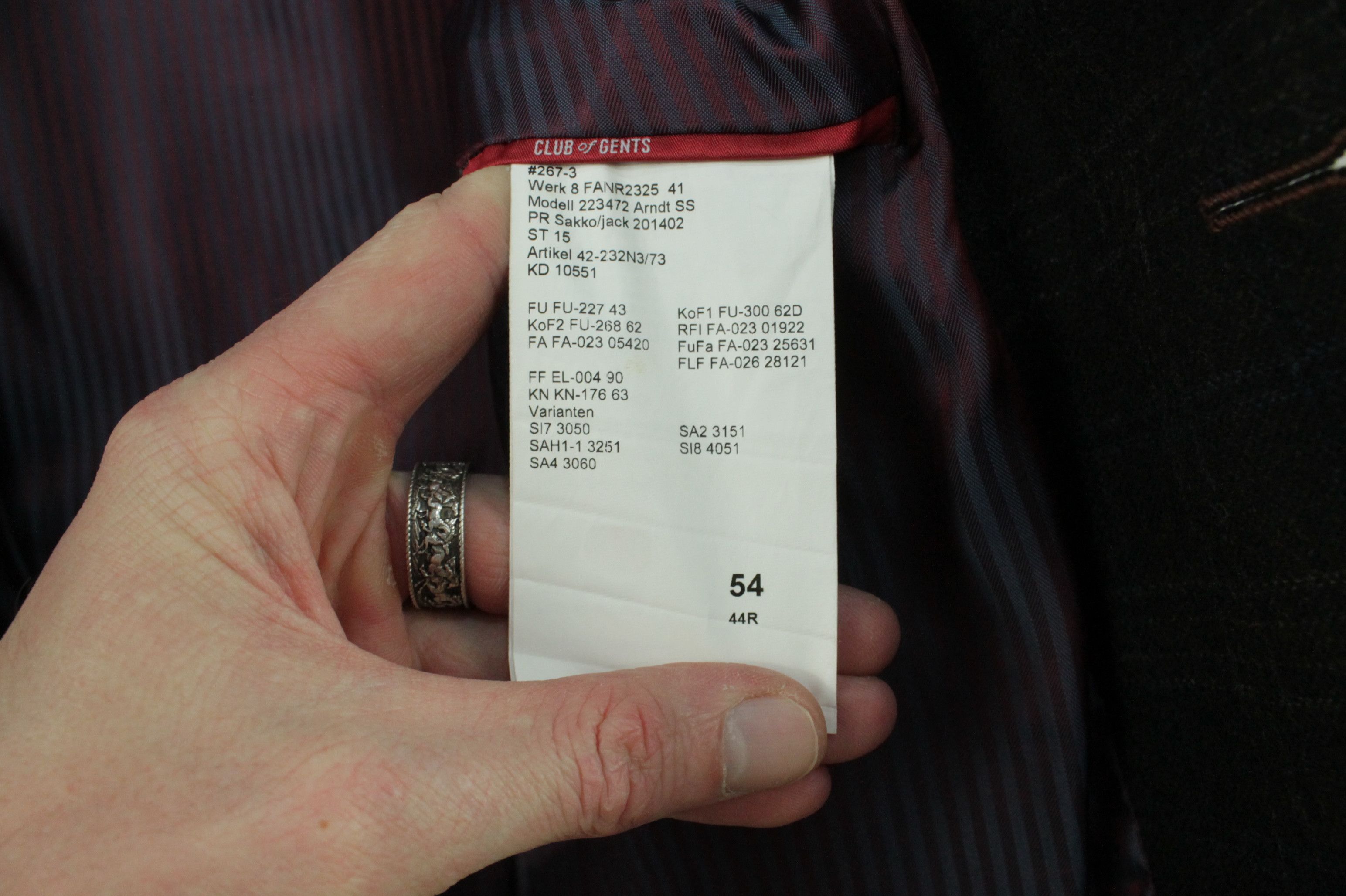 Other Club Of Gents Checked Wool Elbow Patch Sport Coat Jacket Size US L / EU 52-54 / 3 - 9 Thumbnail