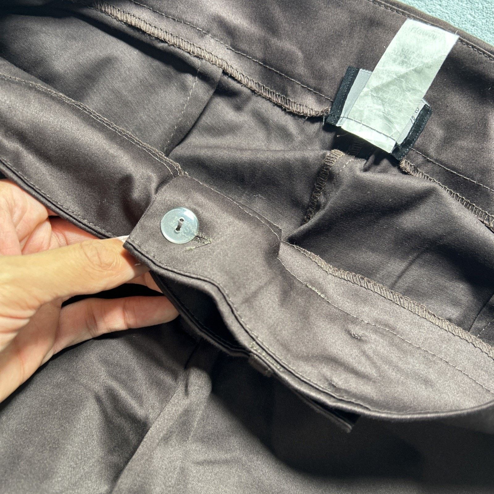 7 For All Mankind Bell Bottom Dojo Beyond Baggy Slacks Pants Women Large 32x32 Size 32" / US 10 / IT 46 - 3 Thumbnail