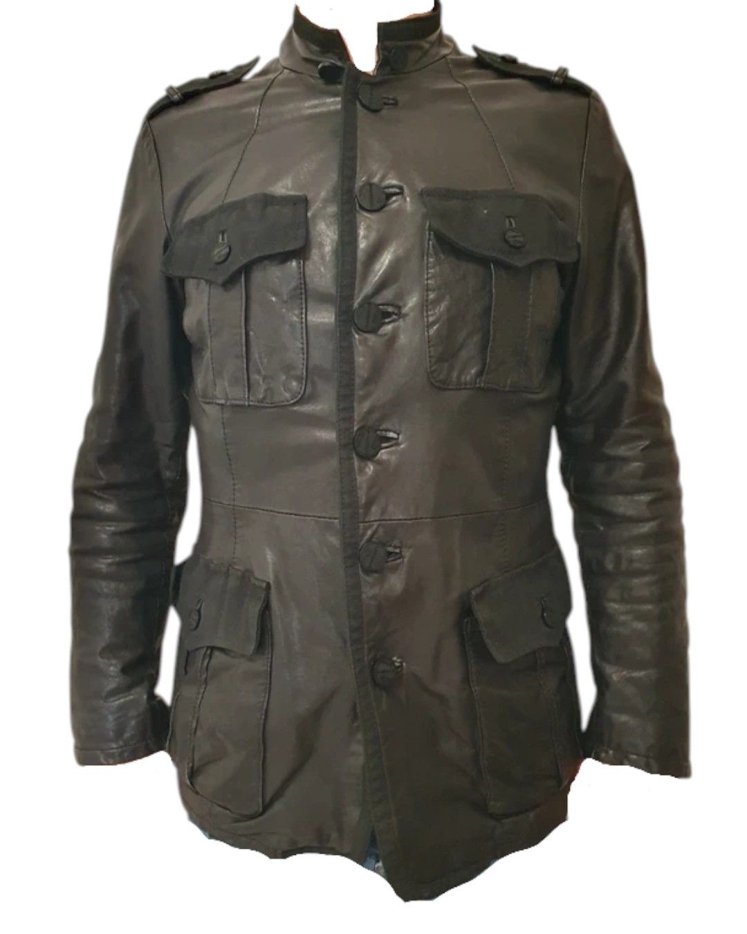 Roberto Cavalli 4 POCKET HUSSAR LEATHER JACKET Size US M / EU 48-50 / 2 - 4 Thumbnail