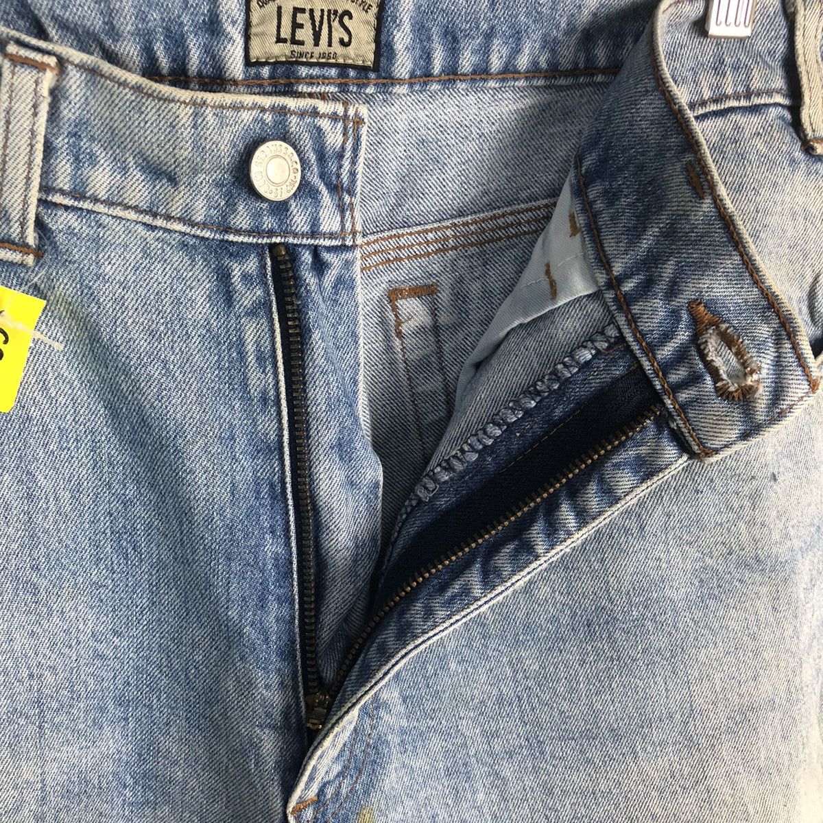 Levi's DLL Levis 636 Vintage faded Blue Denim Pants #C008 Size US 33 - 12 Thumbnail