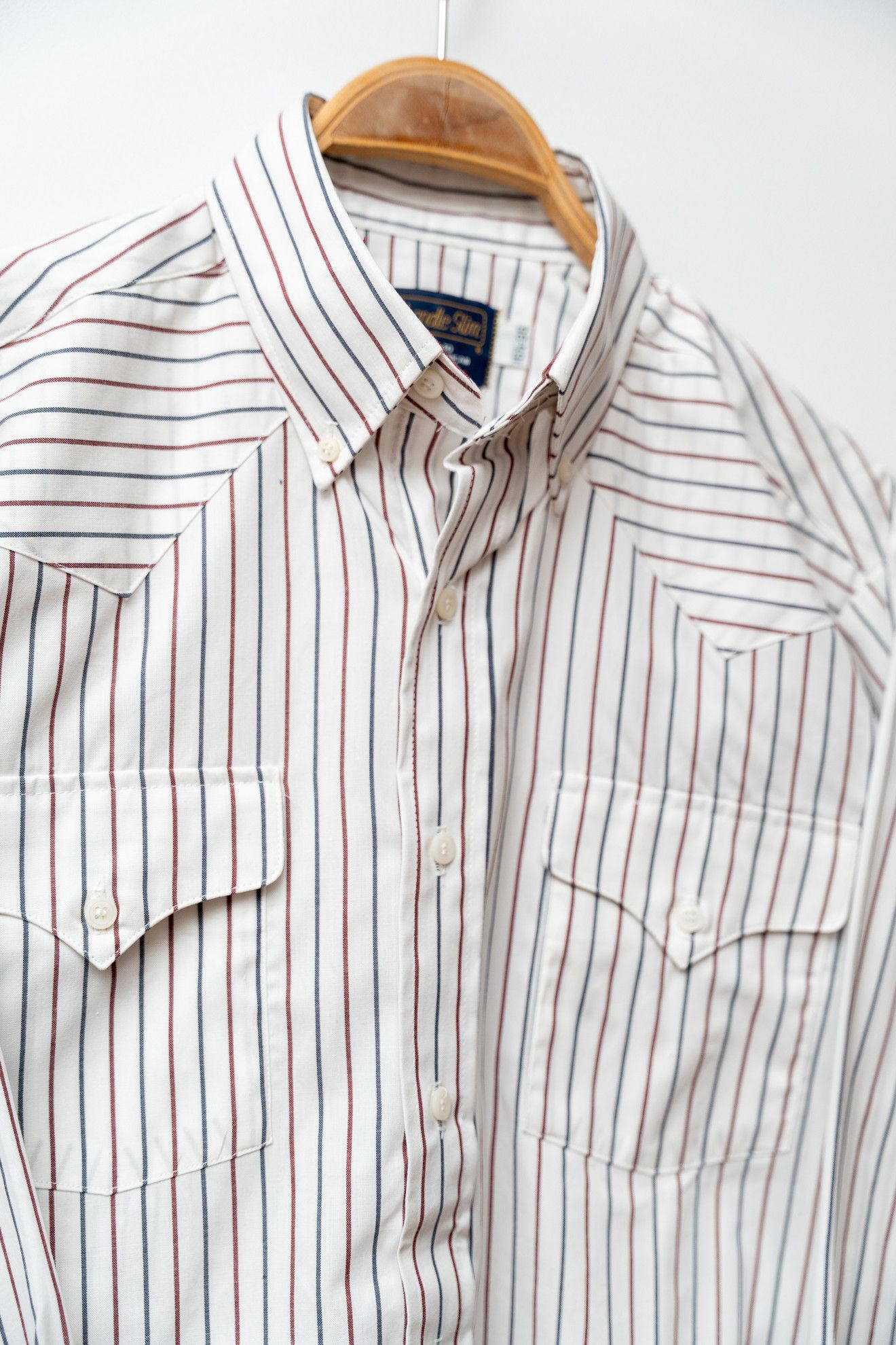 Other VINTAGE Panhandle Slim Western Shirt | Striped Americana 80s Size US M / EU 48-50 / 2 - 13 Thumbnail