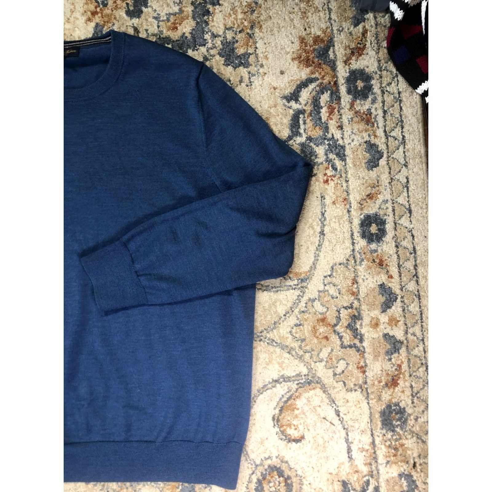 Brooks Brothers Brooks Brothers Sweater Mens 2XL Blue Italian Yarn Crewneck Pullover Knit Size US XXL / EU 58 / 5 - 4 Thumbnail