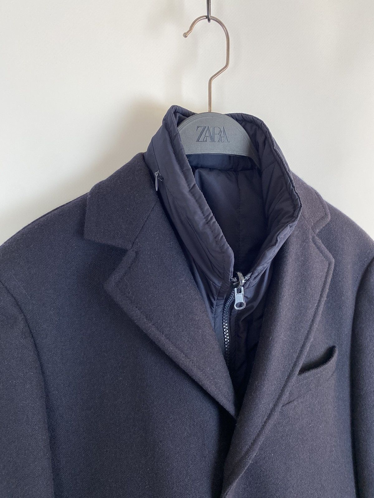 Boggi Boggi Milano 2 in 1 Insulated Navy Wool Coat Size US M / EU 48-50 / 2 - 3 Thumbnail