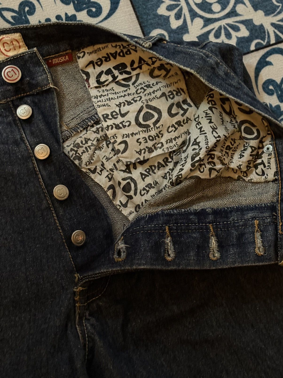 C1RCA × Shorty's Skateboards × Vintage Vintage Circa Muska C1 denim Size US 30 / EU 46 - 5 Thumbnail