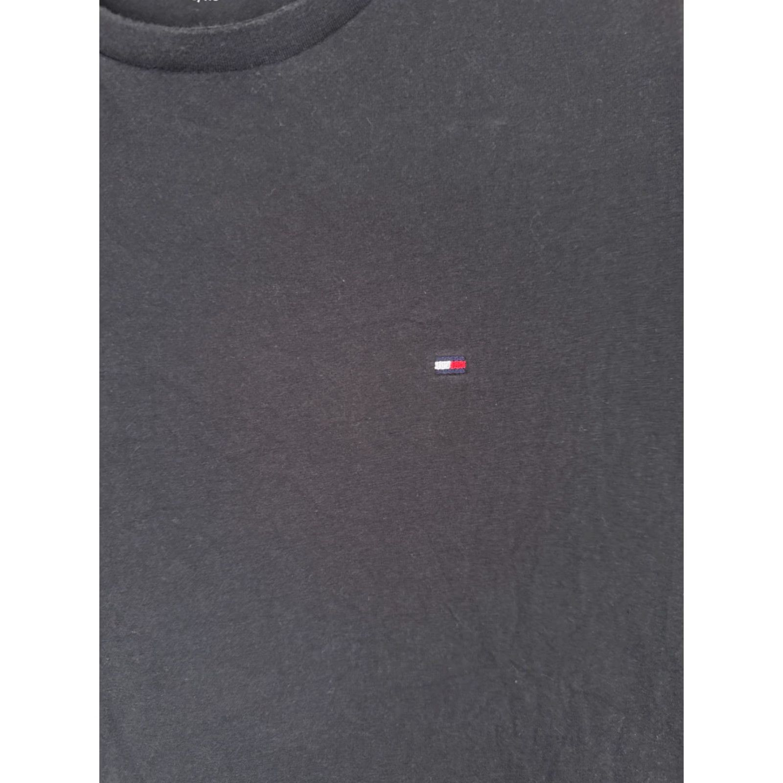 Tommy Hilfiger Tommy Hilfiger Shirt Adult XL Black Short Sleeve Crew Cotton Blend Logo Size US XL / EU 56 / 4 - 6 Thumbnail